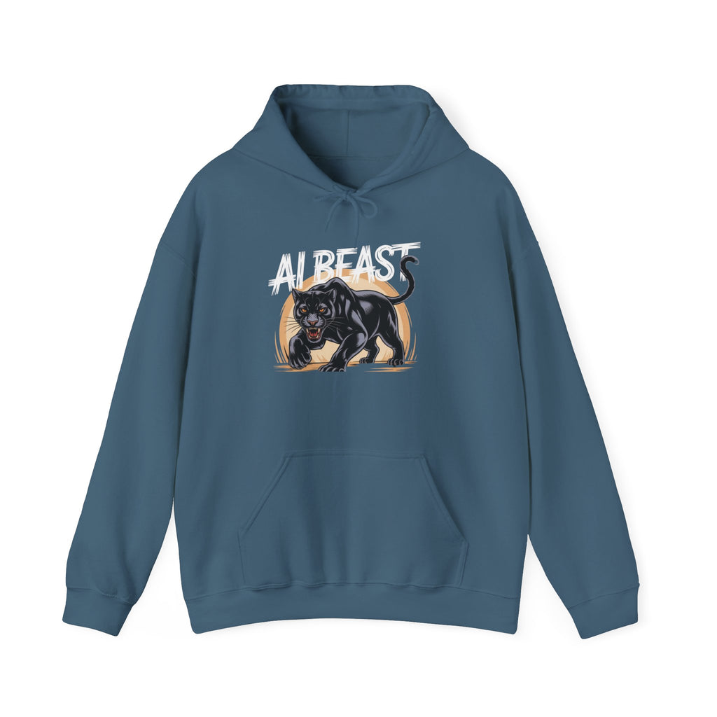 AI BEAST "Midnight Matrix" Unisex Heavy Blend™ Hooded Sweatshirt