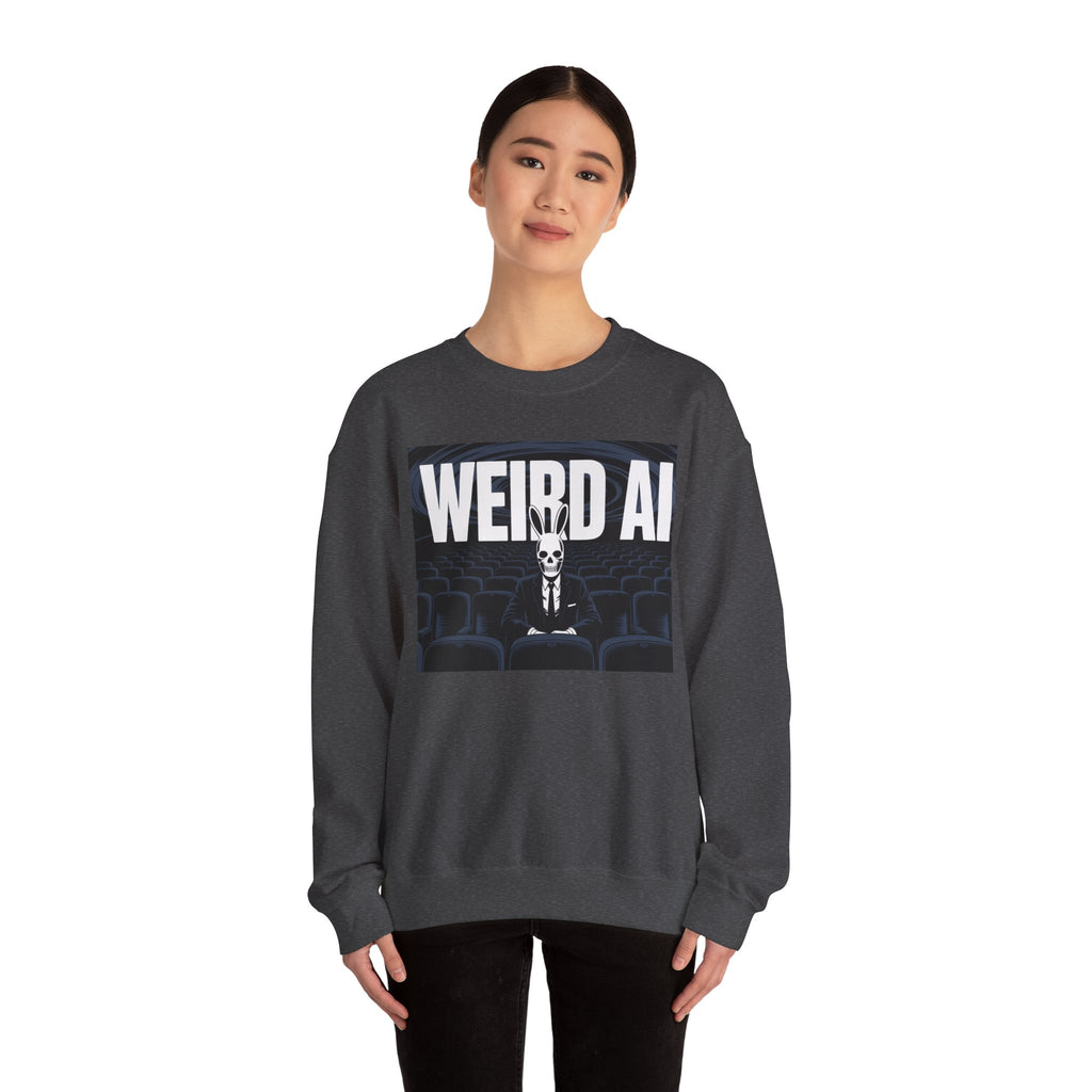 WEIRD AI " Backrooms Theater "  Unisex Heavy Blend™ Crewneck Sweatshirt