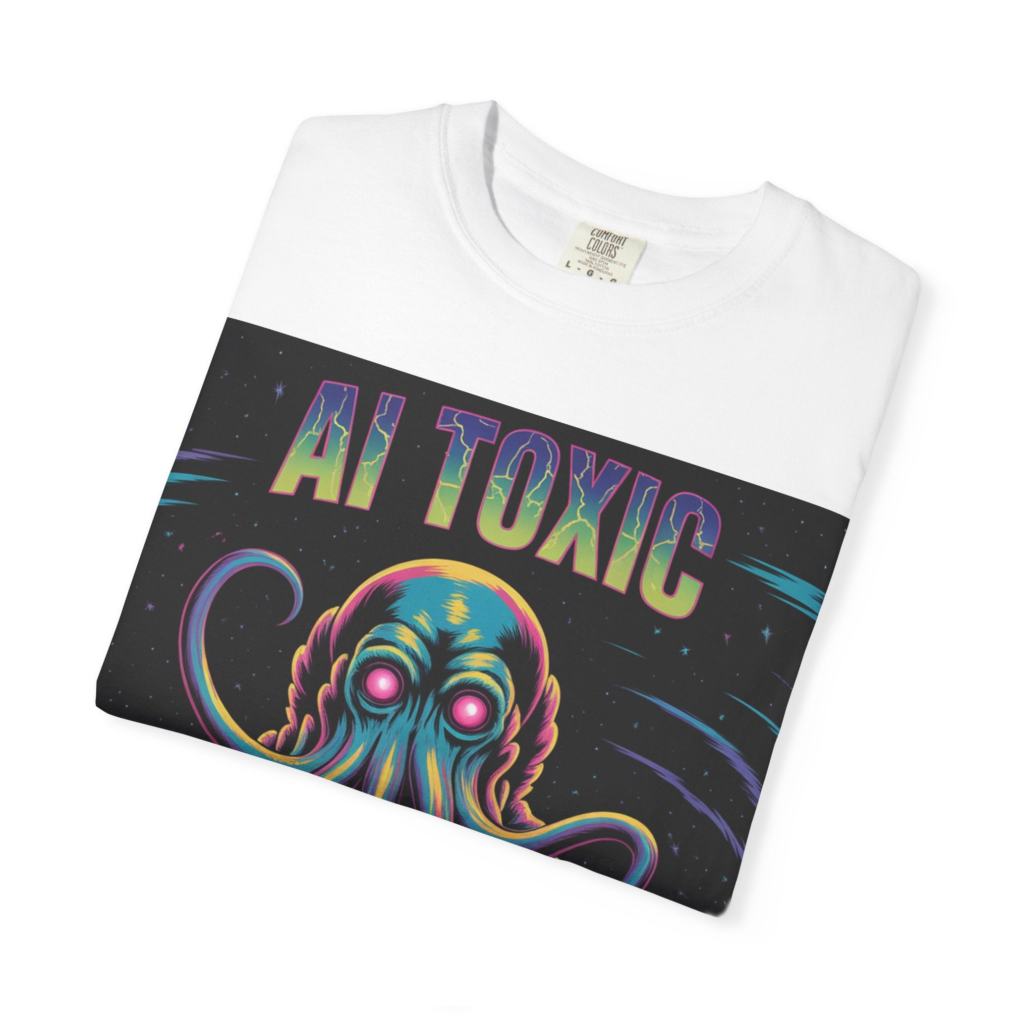 AI TOXIC  "Data Overlord" Unisex Garment-Dyed T-shirt
