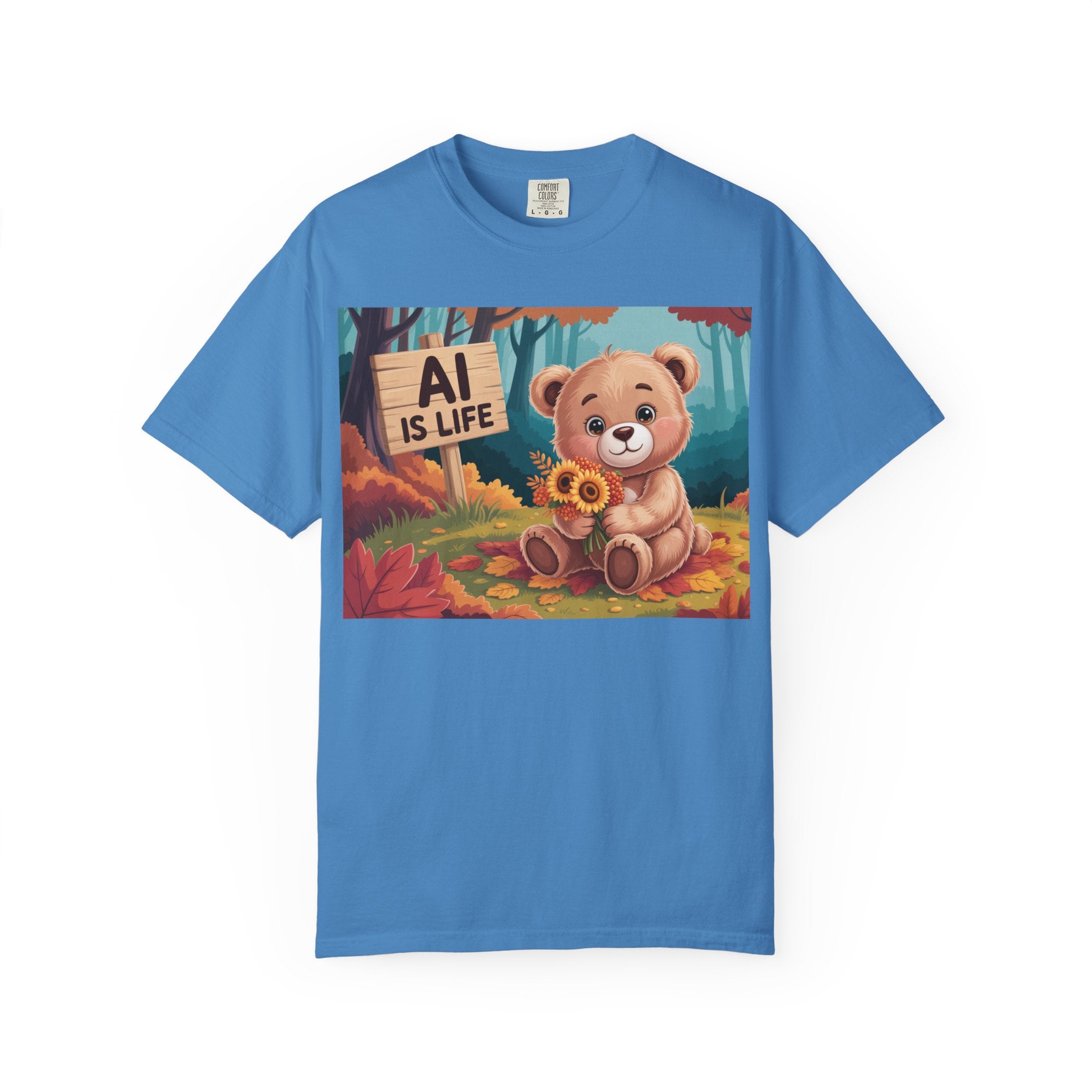 AI IS LIFE  " Cuddle Code "  Unisex Garment-Dyed T-shirt