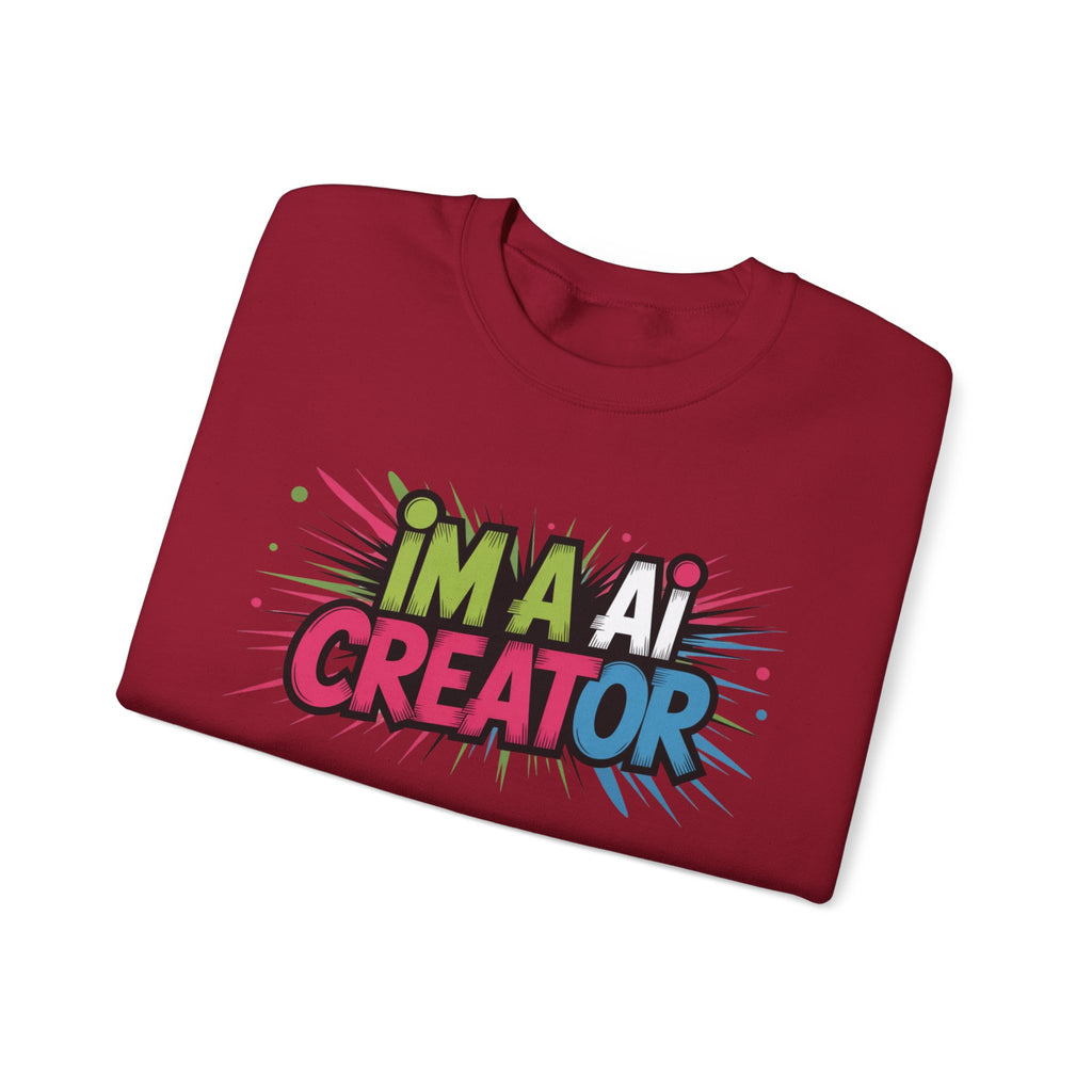 AI Creator  "Code Splash" Unisex Heavy Blend™ Crewneck Sweatshirt