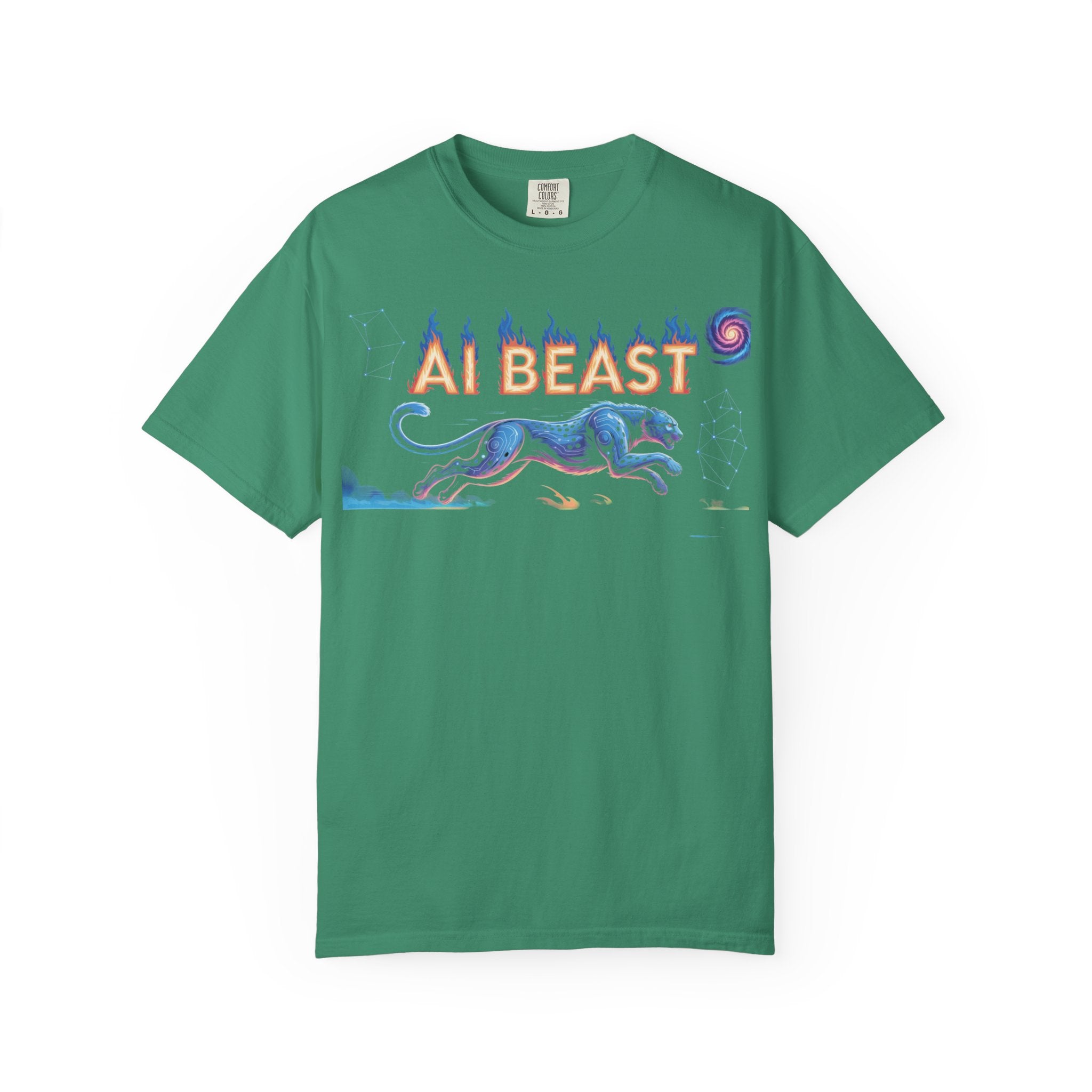 AI BEAST “Digital Predator” Unisex Garment-Dyed T-shirt