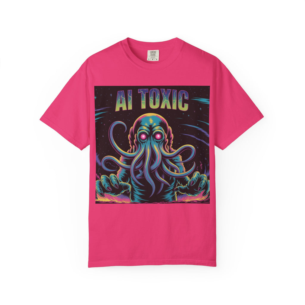 AI TOXIC  "Data Overlord" Unisex Garment-Dyed T-shirt
