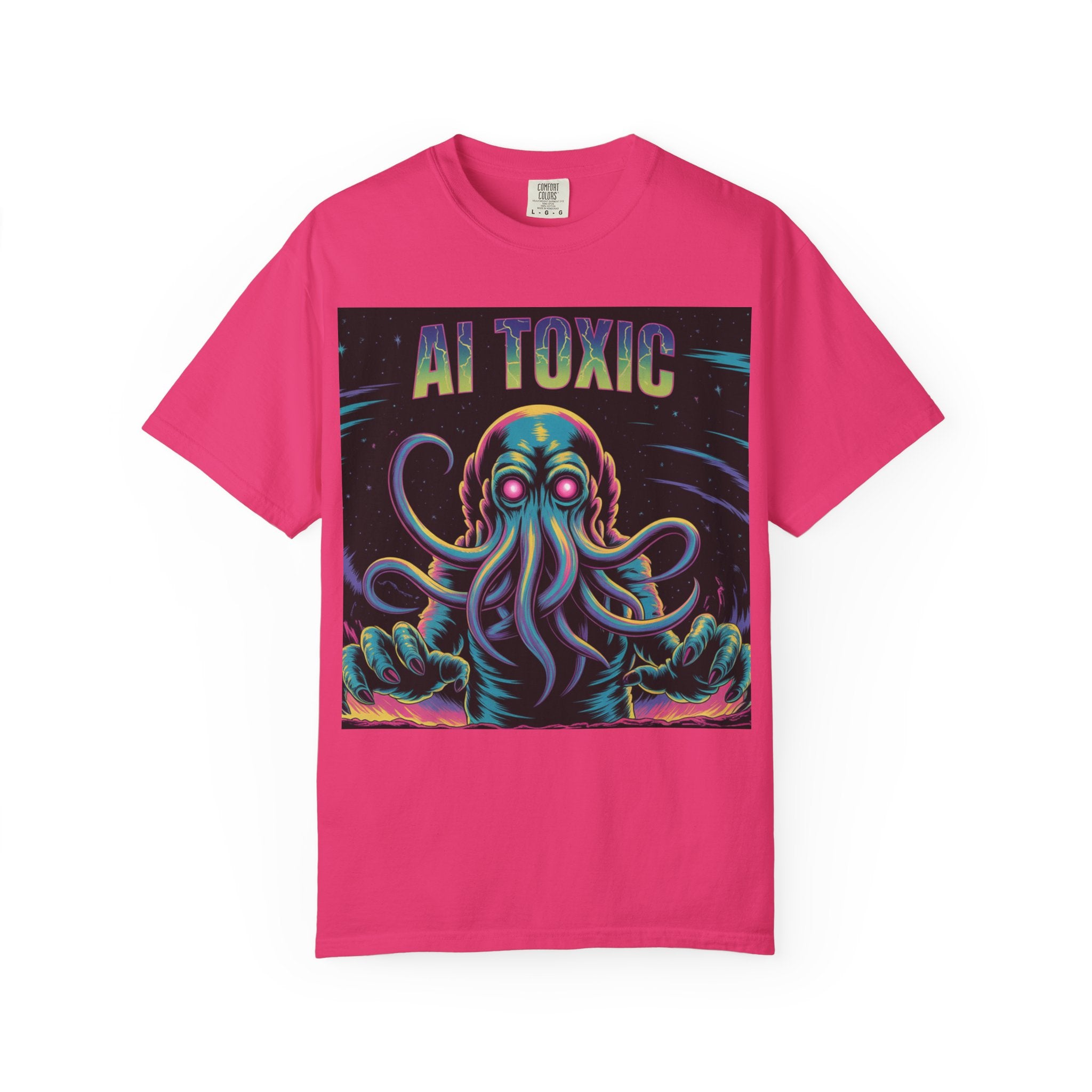 AI TOXIC  "Data Overlord" Unisex Garment-Dyed T-shirt