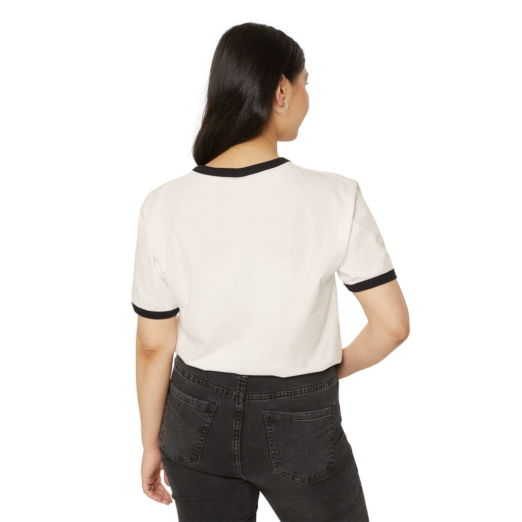 AI Creator  "Optic Loop" Unisex Cotton Ringer T-Shirt