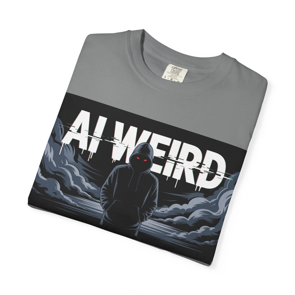 AI WEIRD – “DARK DATA ENTITY” Unisex Garment-Dyed T-shirt