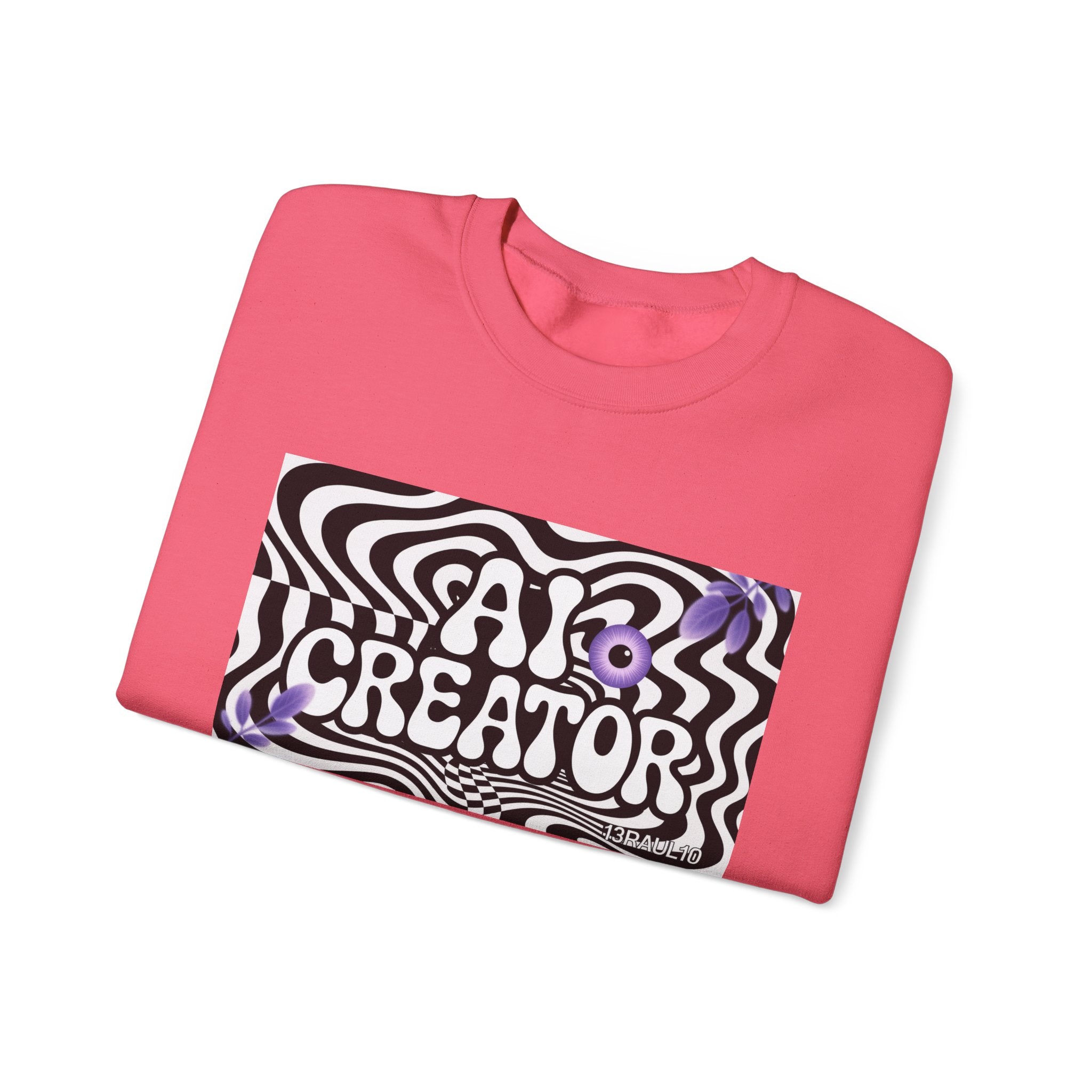 AI Creator  "Optic Loop" Unisex Heavy Blend™ Crewneck Sweatshirt