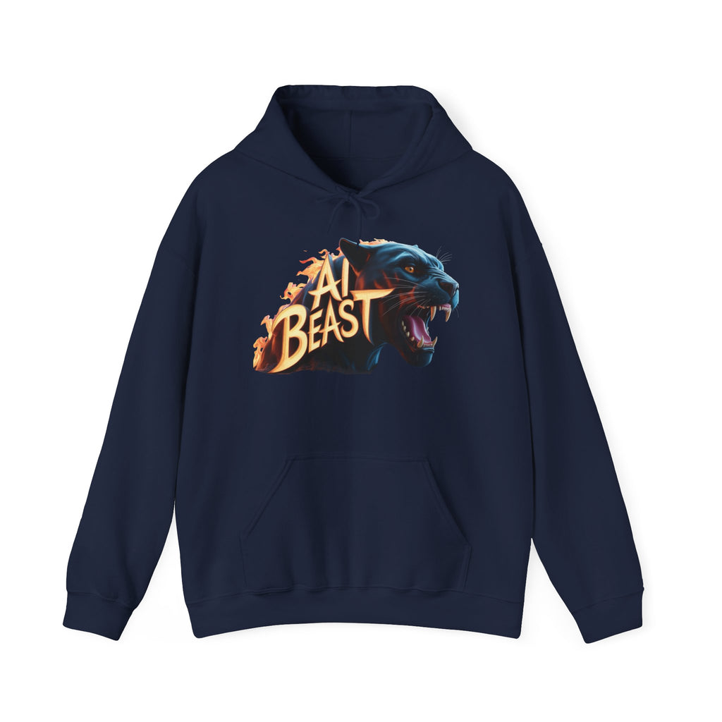 AI BEAST  "Wildfire Algorithm" Unisex Heavy Blend™ Hooded Sweatshirt