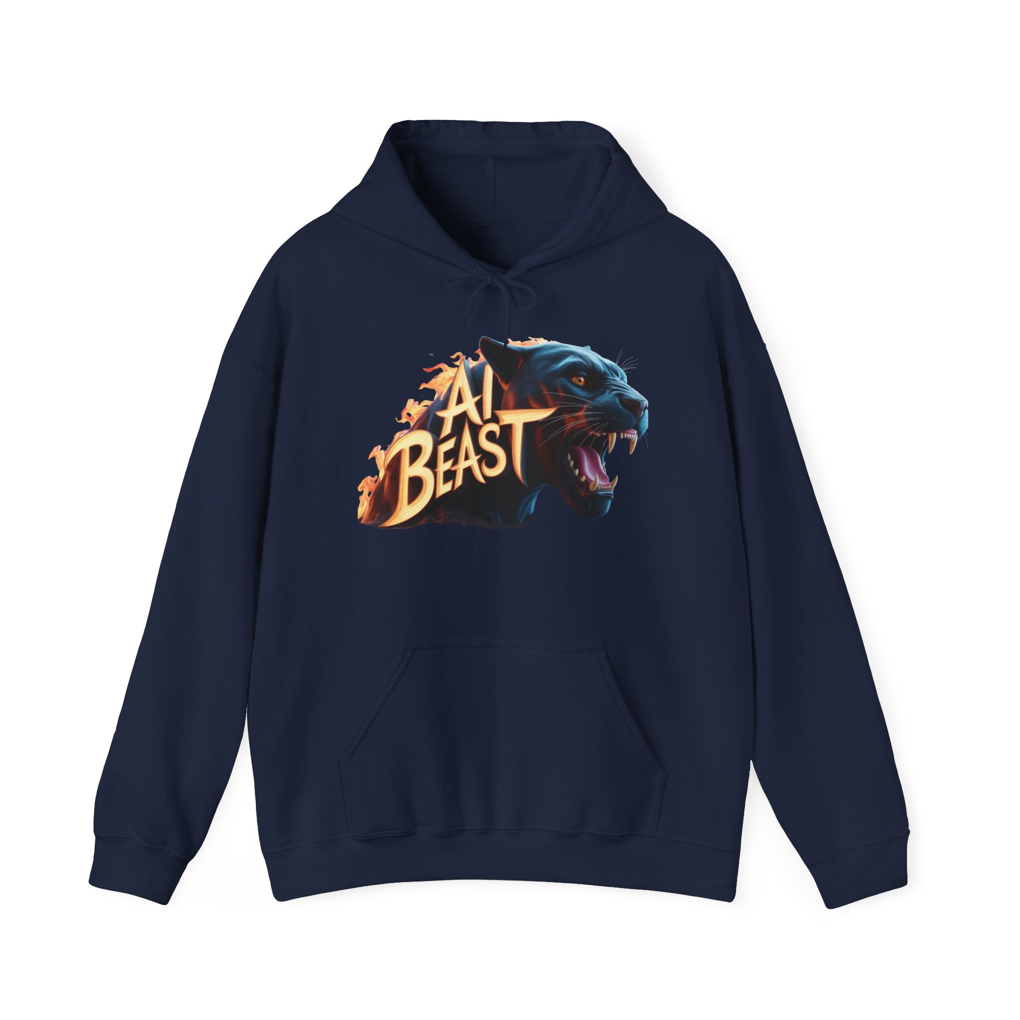 AI BEAST  "Wildfire Algorithm" Unisex Heavy Blend™ Hooded Sweatshirt