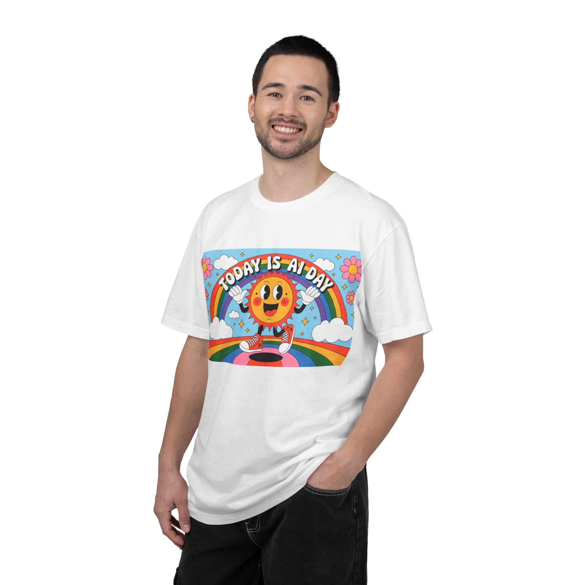Today Is AI Day  "Sunshine Circuit" Unisex Garment-Dyed T-shirt