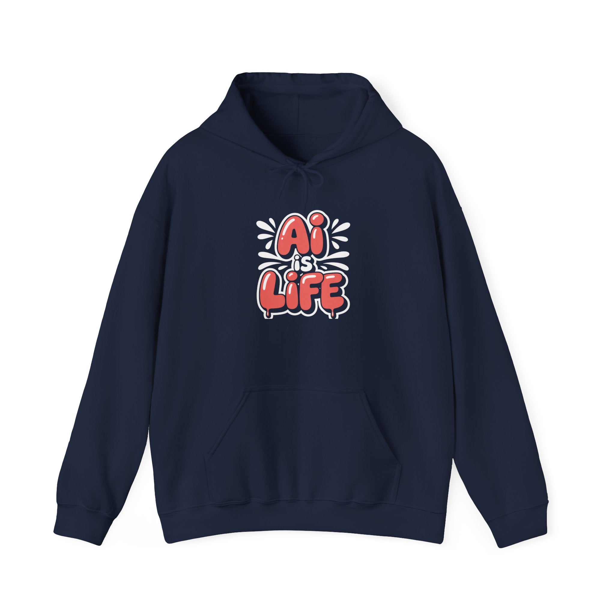 AI IS LIFE "Neural Pop" Unisex Heavy Blend™ Hooded Sweatshirt
