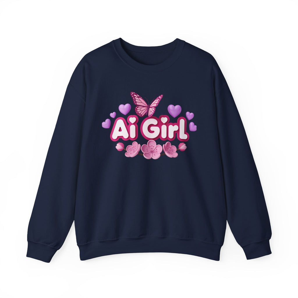 Ai Girl  "Cyber Cutie" Unisex Heavy Blend™ Crewneck Sweatshirt