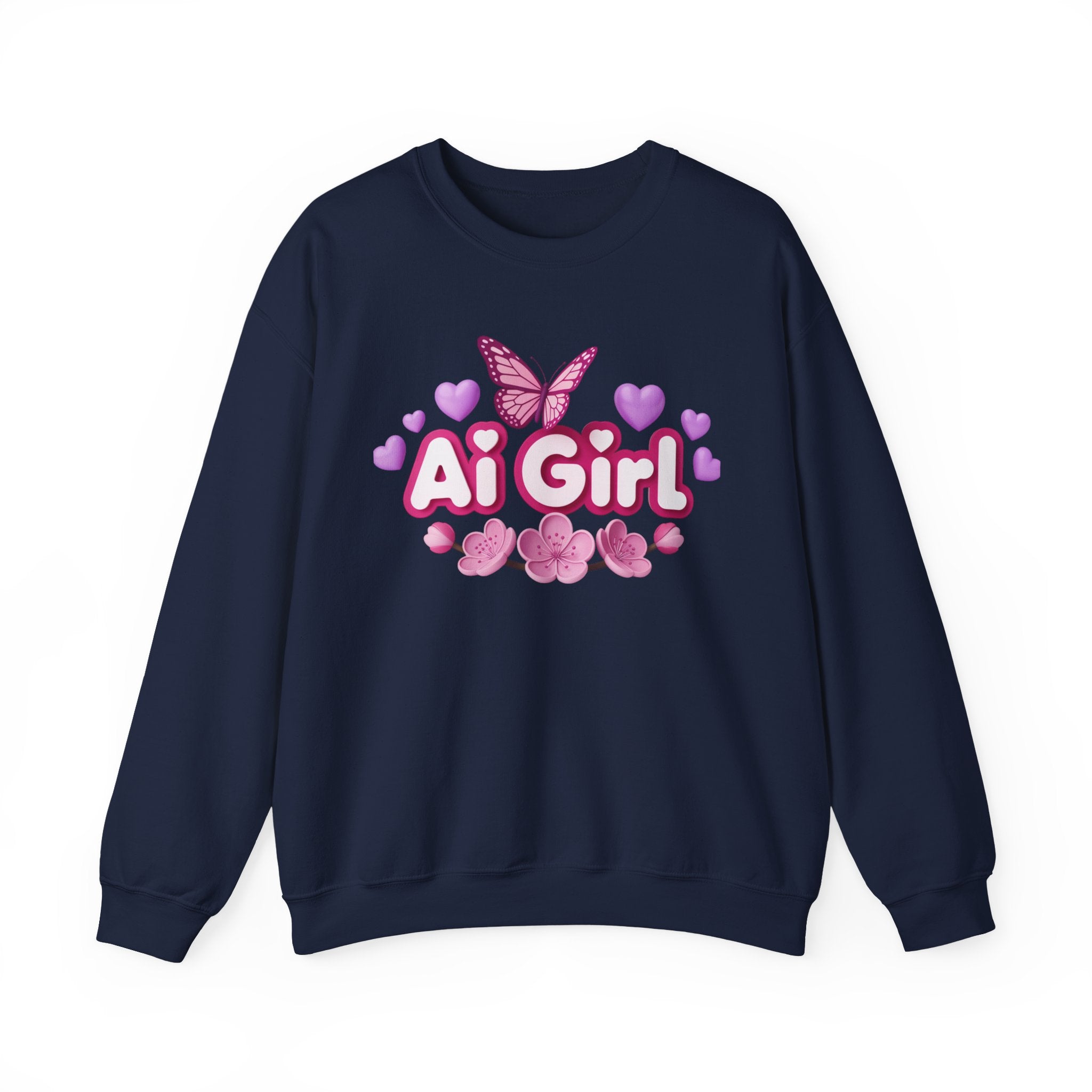 Ai Girl  "Cyber Cutie" Unisex Heavy Blend™ Crewneck Sweatshirt