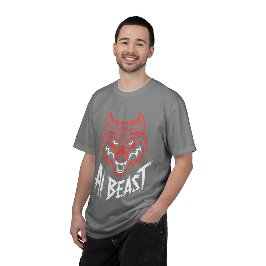 AI BEAST " Alpha Mode "  Unisex Garment-Dyed T-shirt