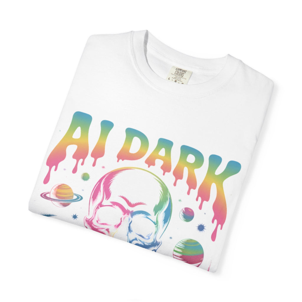 AI DARK “Death of Data” Unisex Garment-Dyed T-shirt