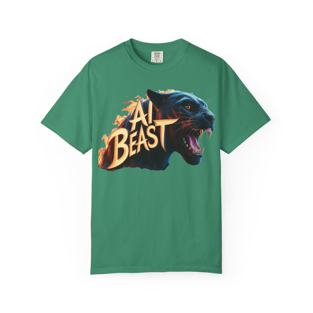 AI BEAST  "Wildfire Algorithm"  Unisex Garment-Dyed T-shirt