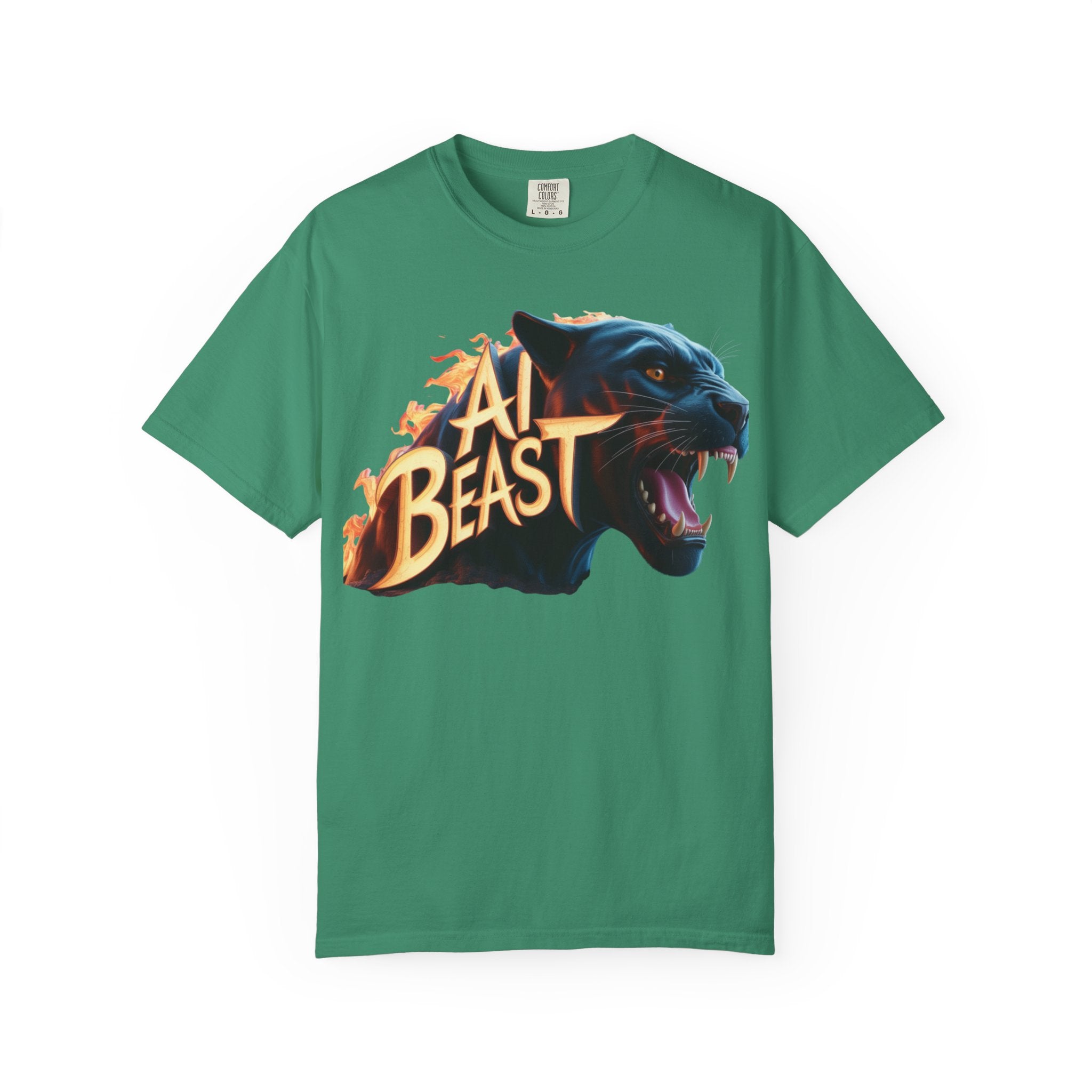 AI BEAST  "Wildfire Algorithm"  Unisex Garment-Dyed T-shirt
