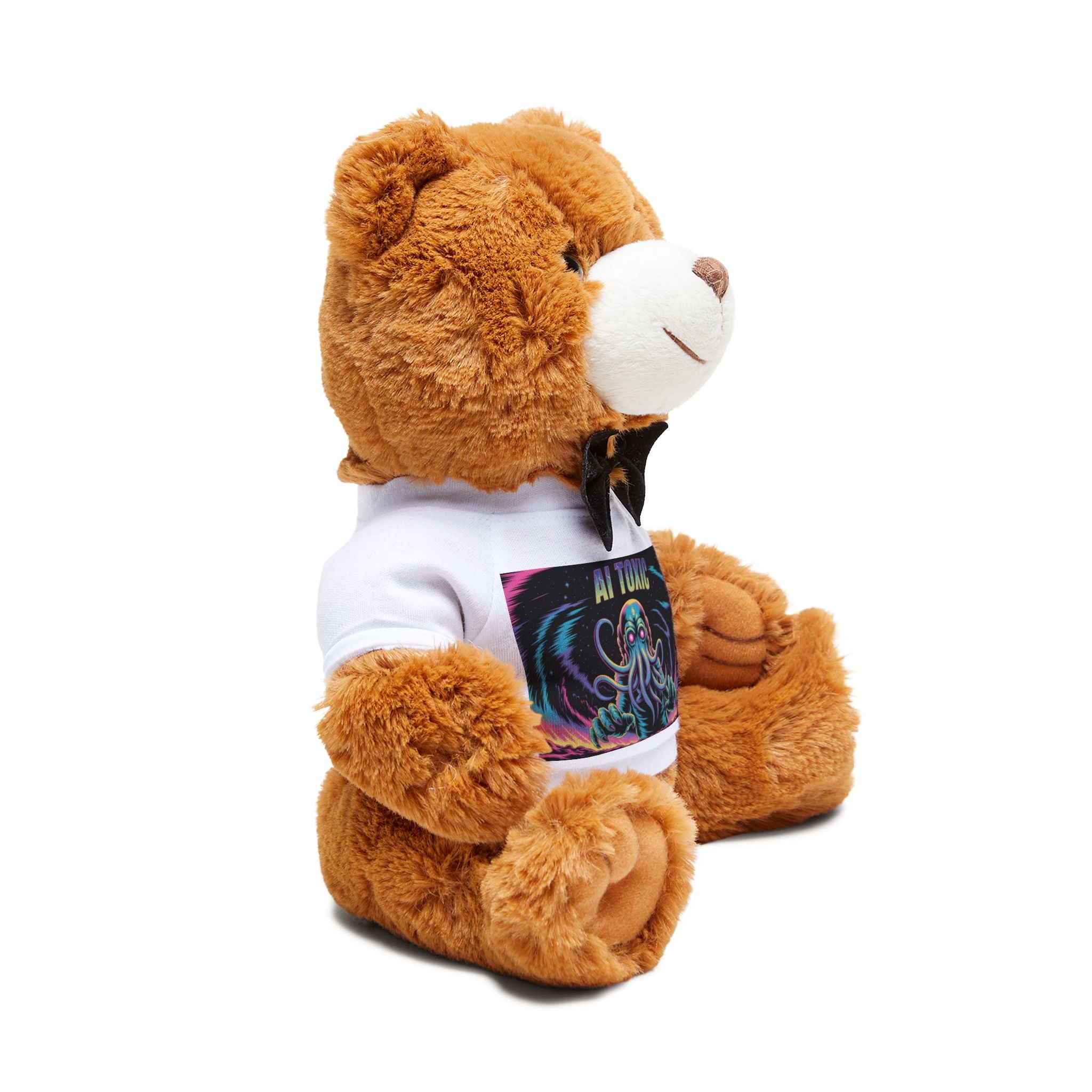 AI Toxic "Data Overlord"of Teddy Bear with T-Shirt