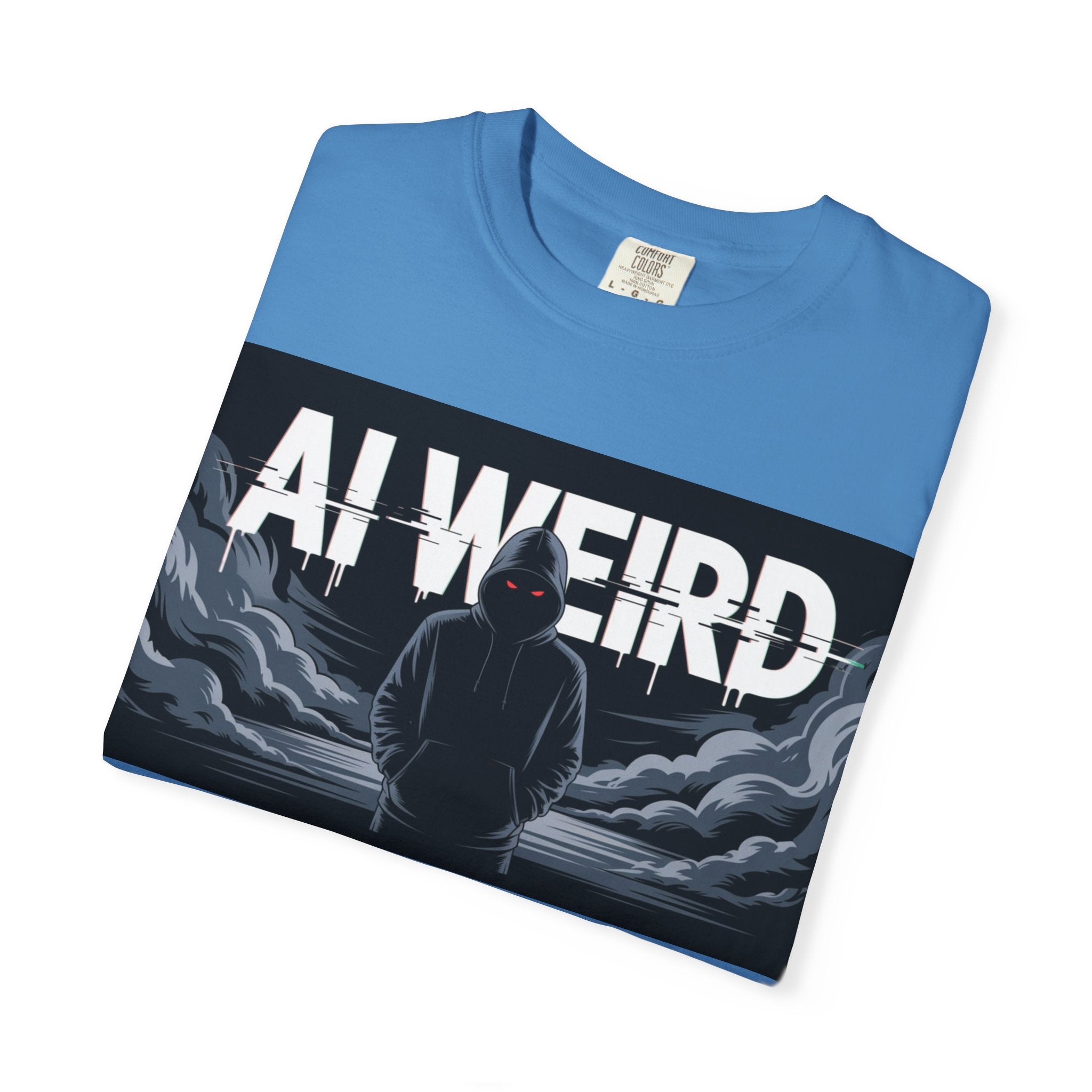 AI WEIRD – “DARK DATA ENTITY” Unisex Garment-Dyed T-shirt