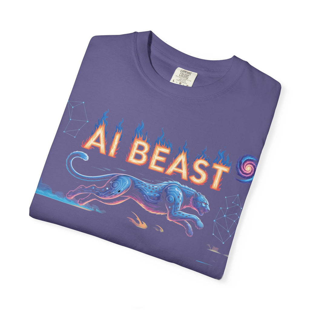 AI BEAST “Digital Predator” Unisex Garment-Dyed T-shirt