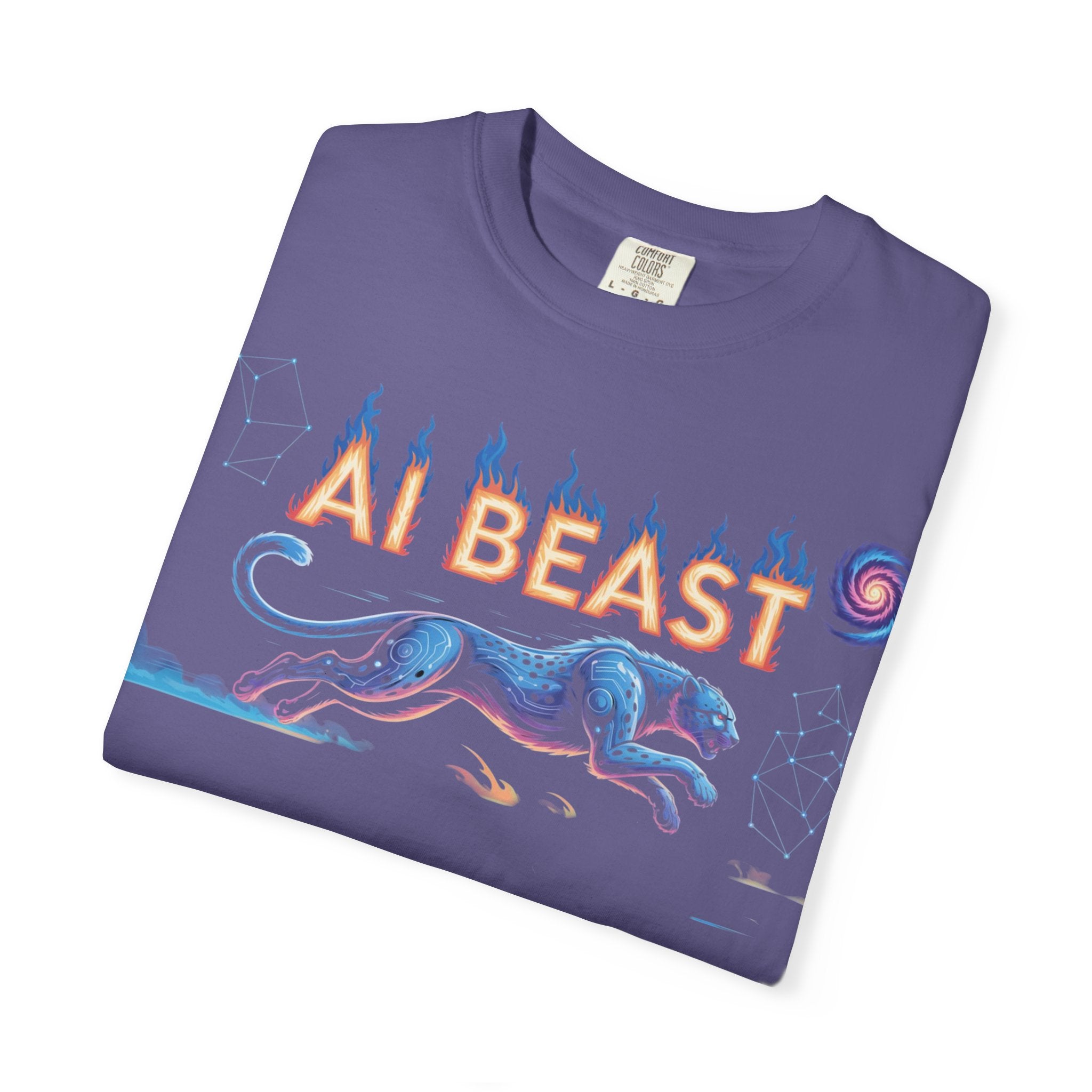 AI BEAST “Digital Predator” Unisex Garment-Dyed T-shirt