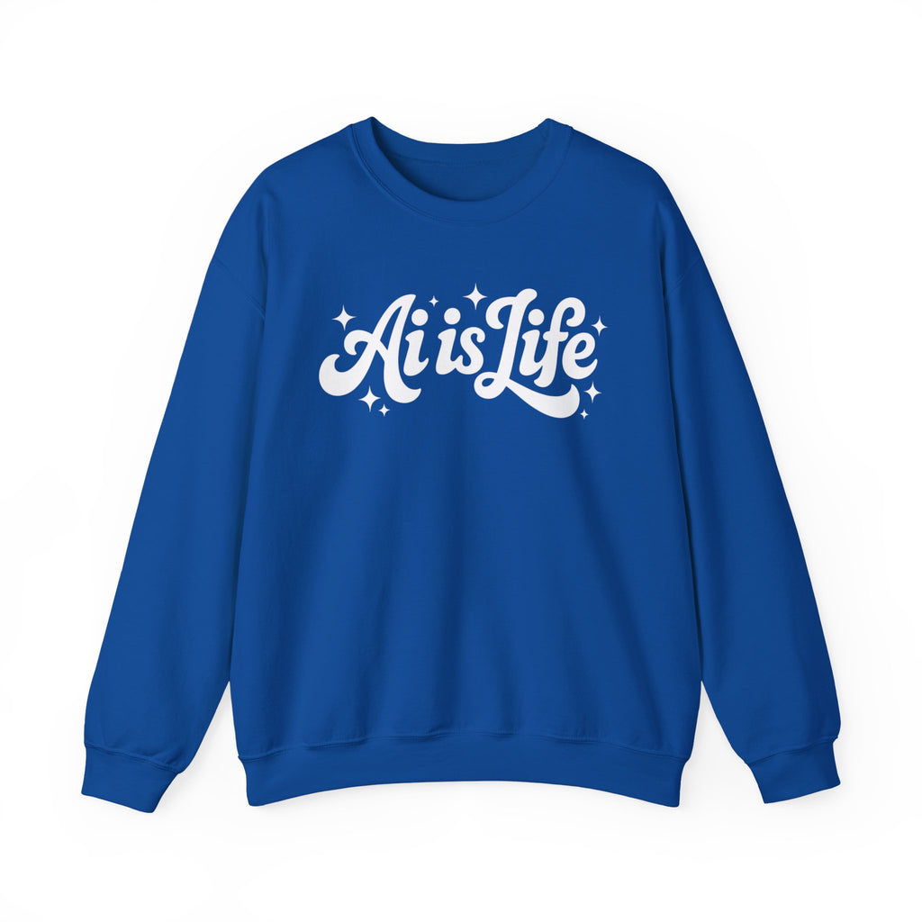 Ai is Life  "TechFlow Energy" Unisex Heavy Blend™ Crewneck Sweatshirt
