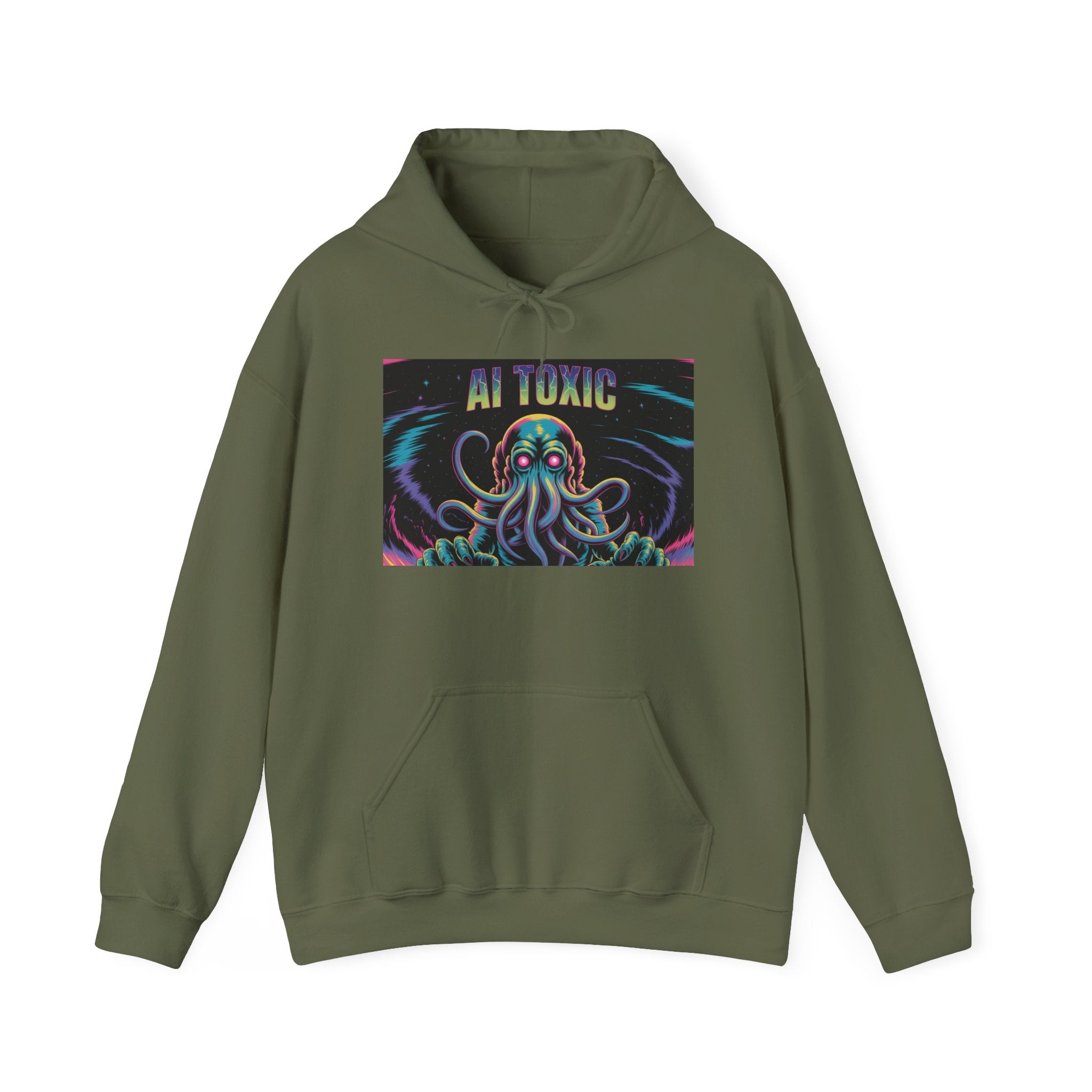AI TOXIC  "Data  Overlord" Unisex Heavy Blend™ Hooded Sweatshirt