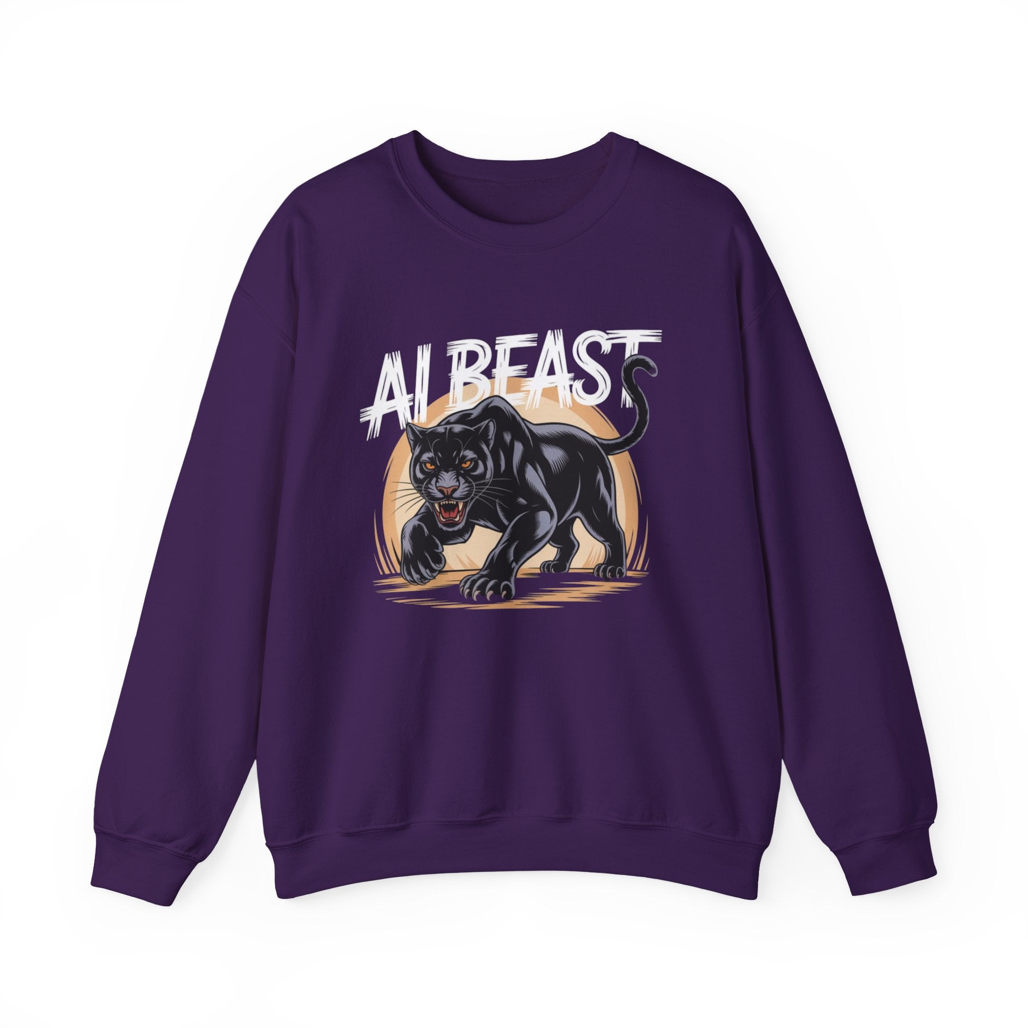 AI BEAST "Midnight Matrix" Unisex Heavy Blend™ Crewneck Sweatshirt