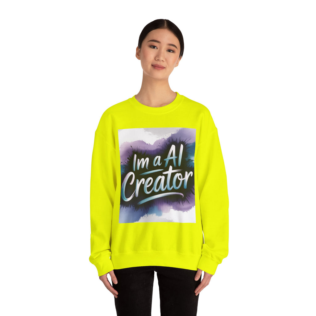 I’m a AI Creator "DIGITAL BRUSHSTROKE" Unisex Garment-Dyed Sweatshirt