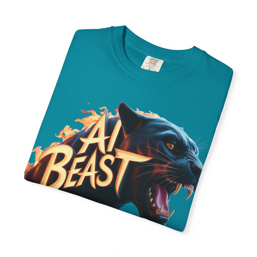 AI BEAST  "Wildfire Algorithm"  Unisex Garment-Dyed T-shirt