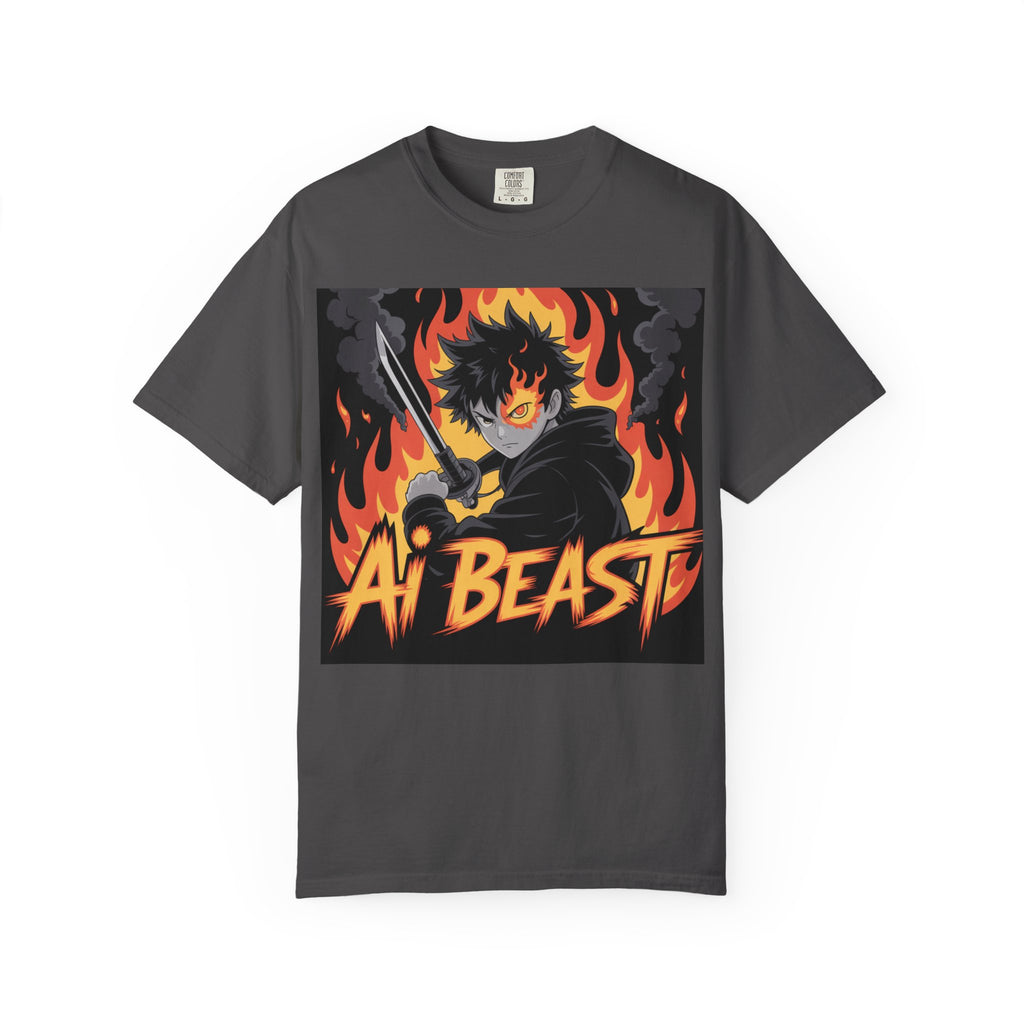 AI  BEAST "Warrior.exe"  of Unisex Garment-Dyed T-shirt