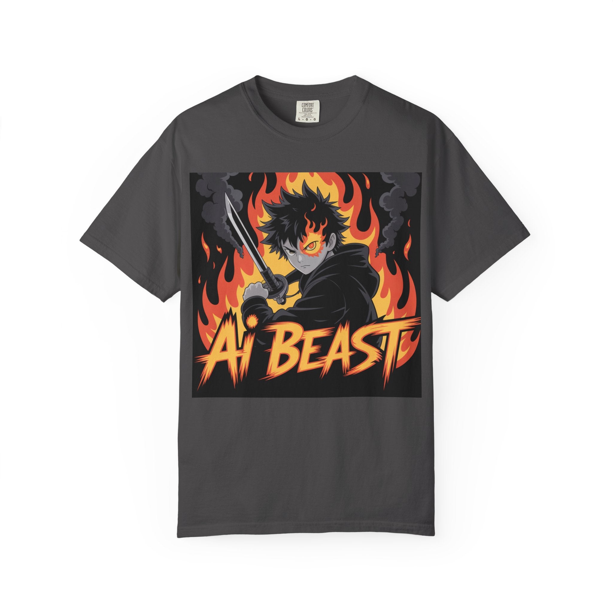 AI  BEAST "Warrior.exe"  of Unisex Garment-Dyed T-shirt