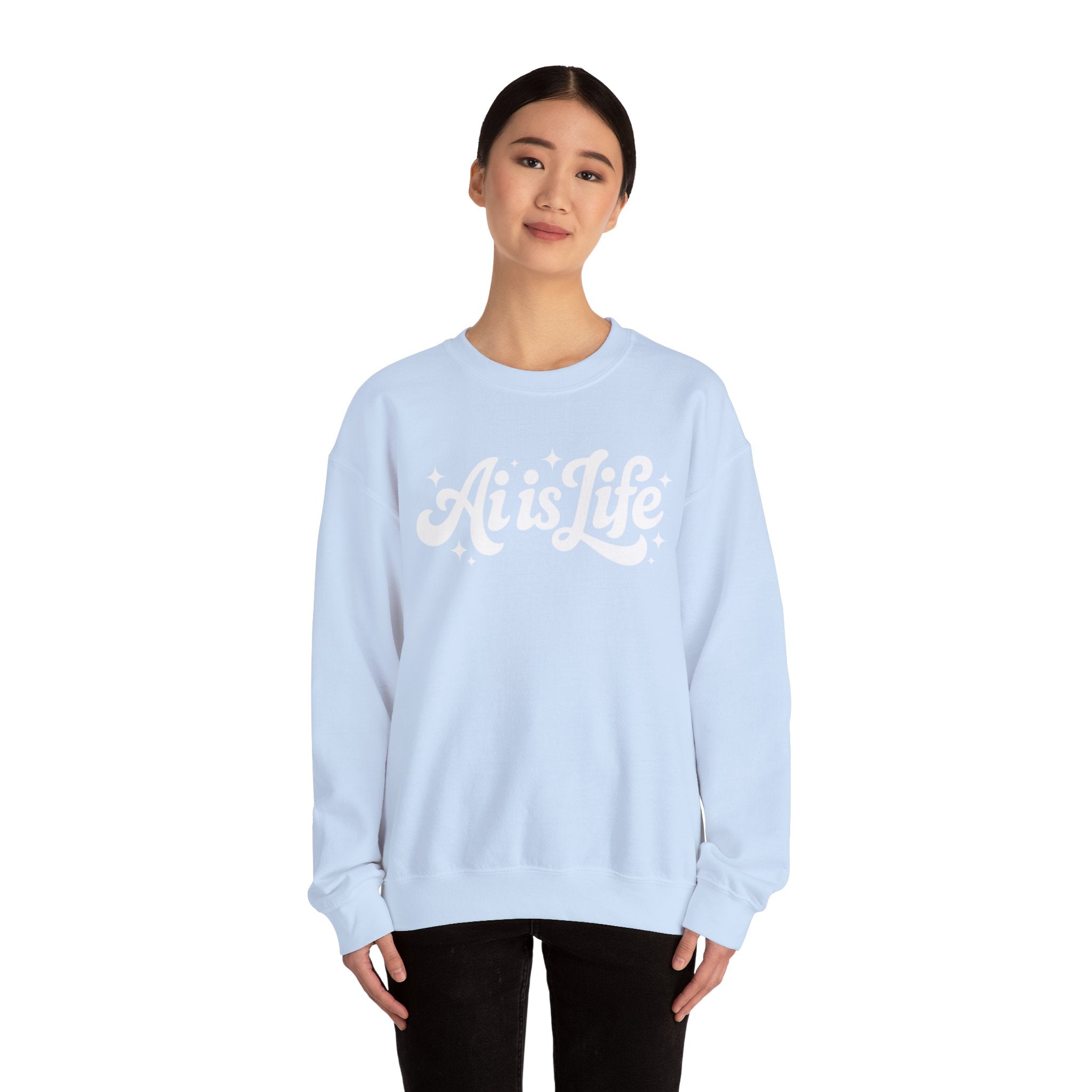 Ai is Life  "TechFlow Energy" Unisex Heavy Blend™ Crewneck Sweatshirt