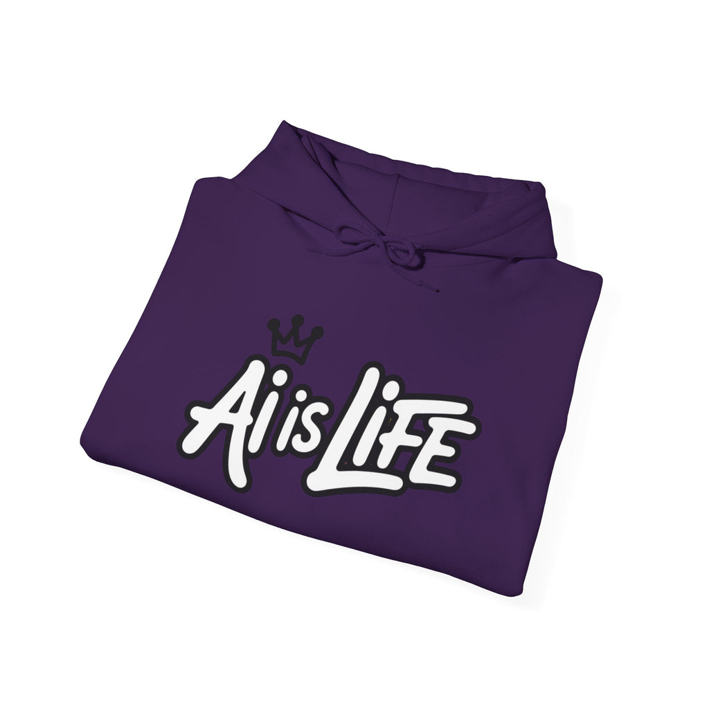 AI is LIFE “DIGITAL DYNASTY” Unisex Heavy Blend™ Hooded Sweatshirt