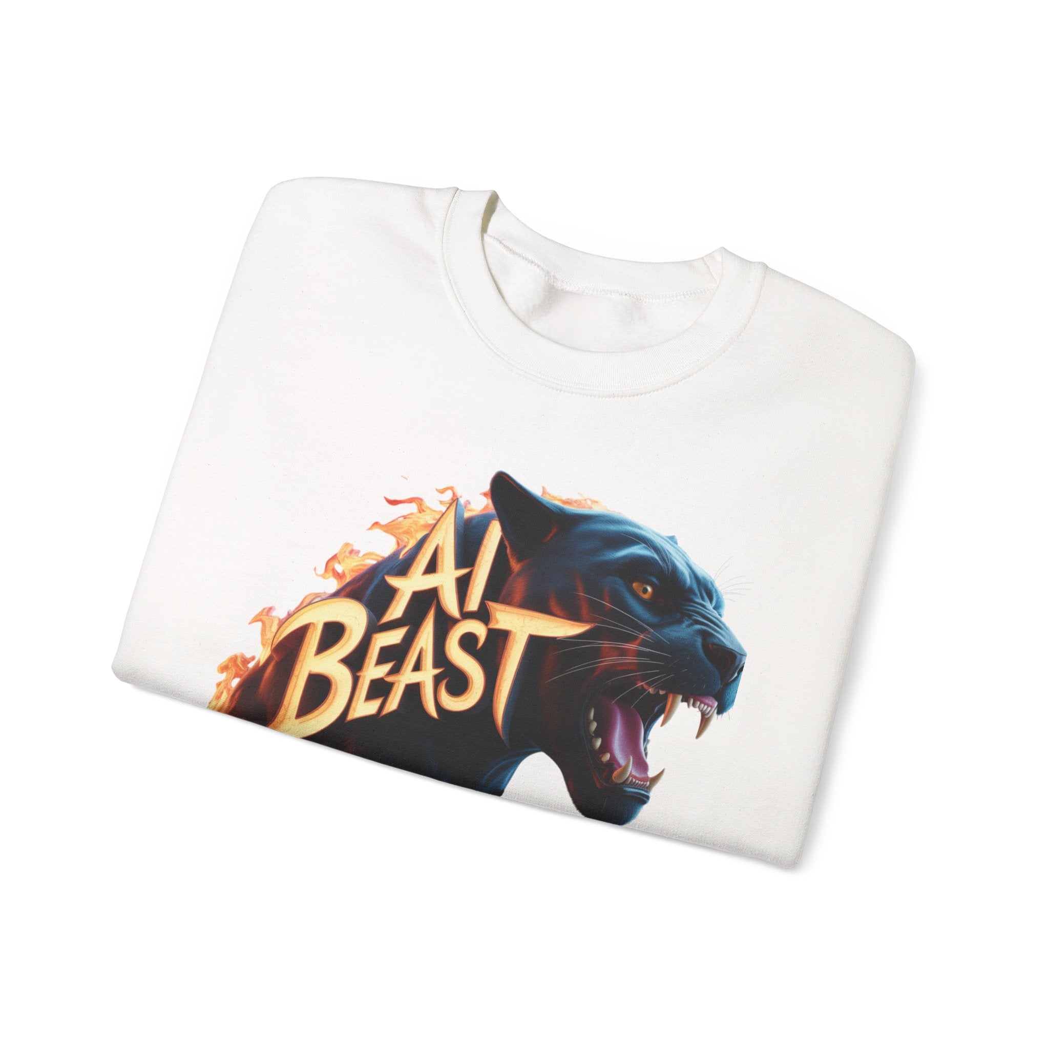 AI BEAST  "Wildfire Algorithm" Unisex Heavy Blend™ Crewneck Sweatshirt