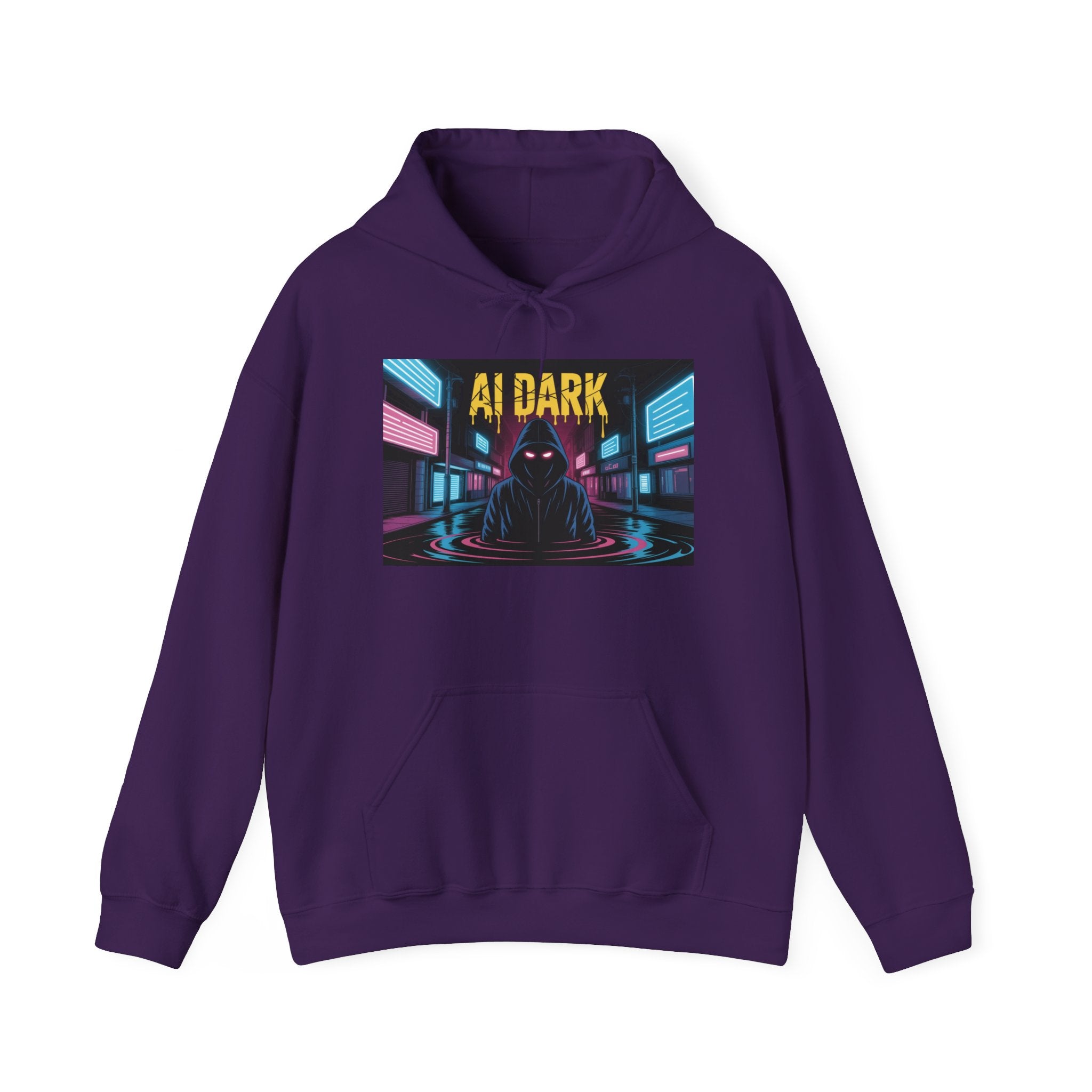 AI DARK  “Night Signal” Unisex Heavy Blend™ Hooded Sweatshirt