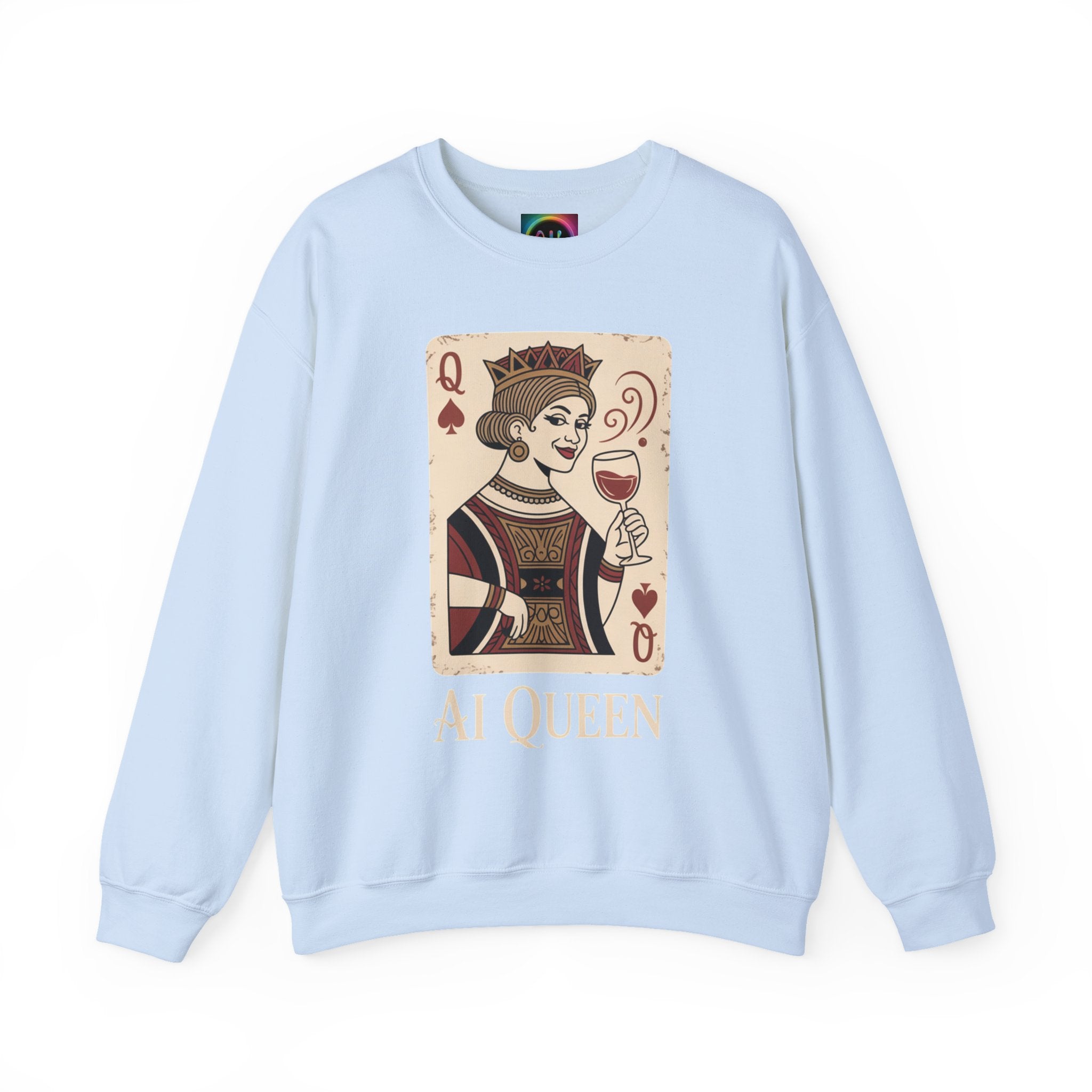 AI Queen "ROYAL ALGORITHM"  Unisex Heavy Blend Crewneck Sweatshirt