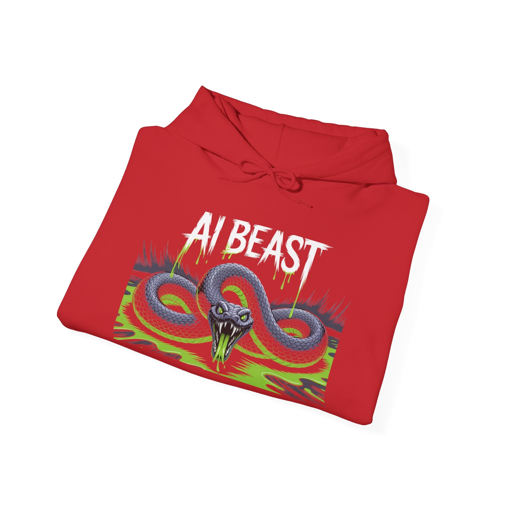 AI BEAST "Digital Venom" Unisex Heavy Blend™ Crewnwck Hoodie