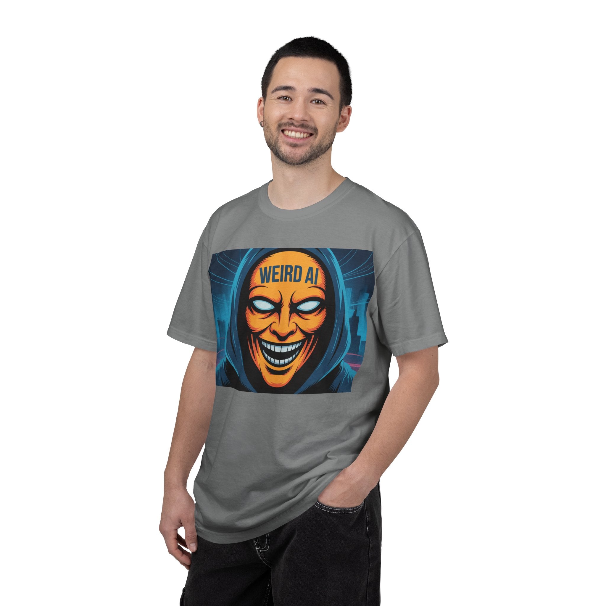 Weird AI "Masked Mode" Unisex Garment-Dyed T-shirt
