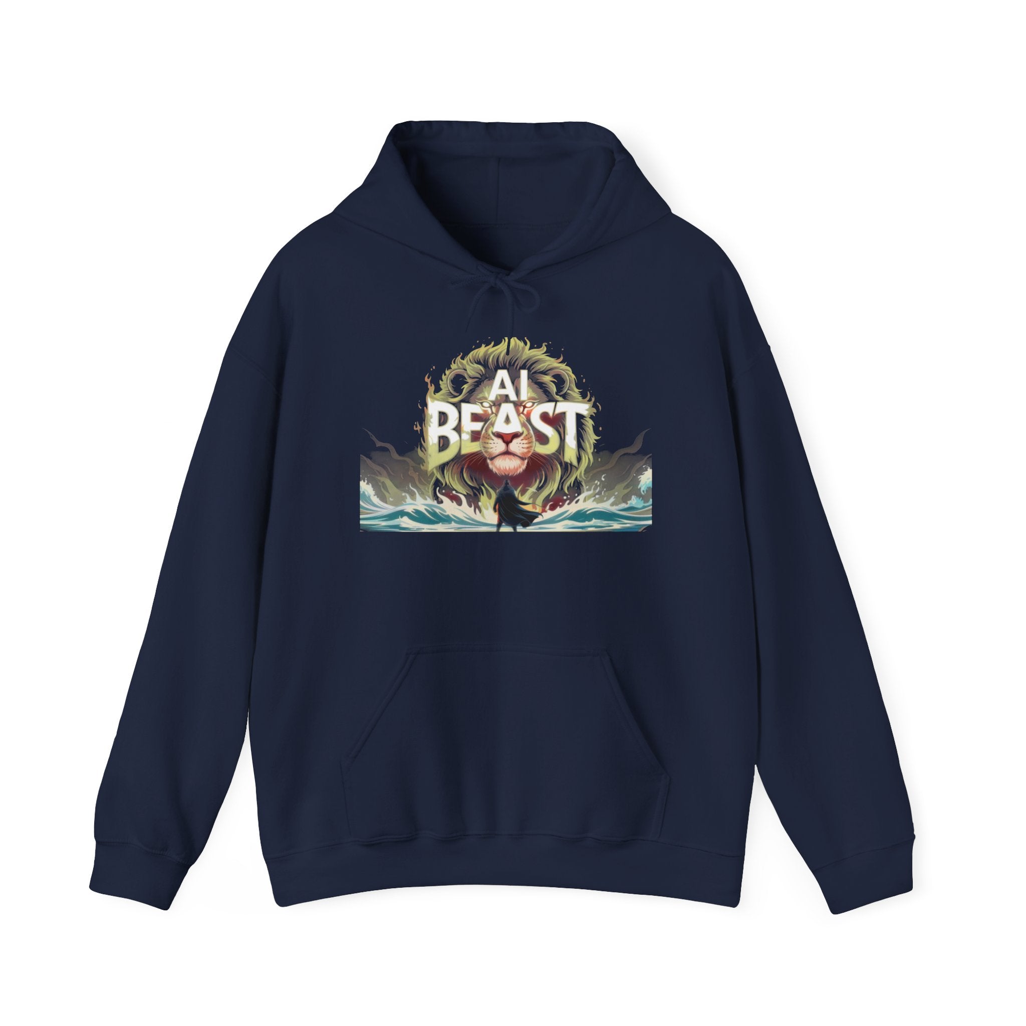 AI BEAST “Majestic Upload” Unisex Heavy Blend™ Hooded Sweatshirt