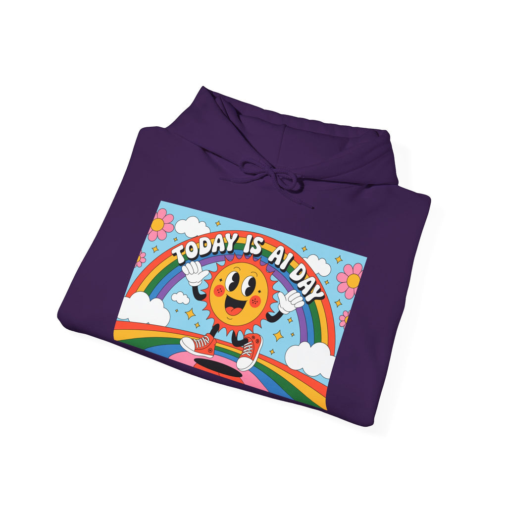 Today Is AI Day  "Sunshine Circuit" Unisex Sweatshirt, Fun Casual Wear