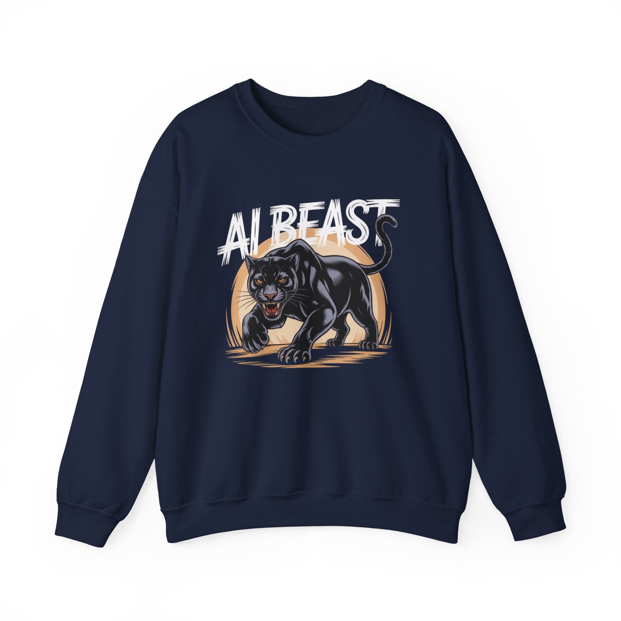 AI BEAST "Midnight Matrix" Unisex Heavy Blend™ Crewneck Sweatshirt