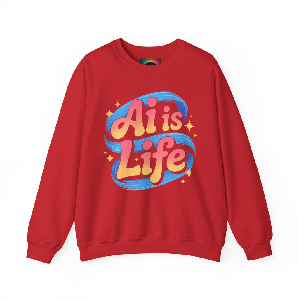 AI is Life "COSMIC SWIRL" Unisex Heavy Blend™ Crewneck Sweatshirt