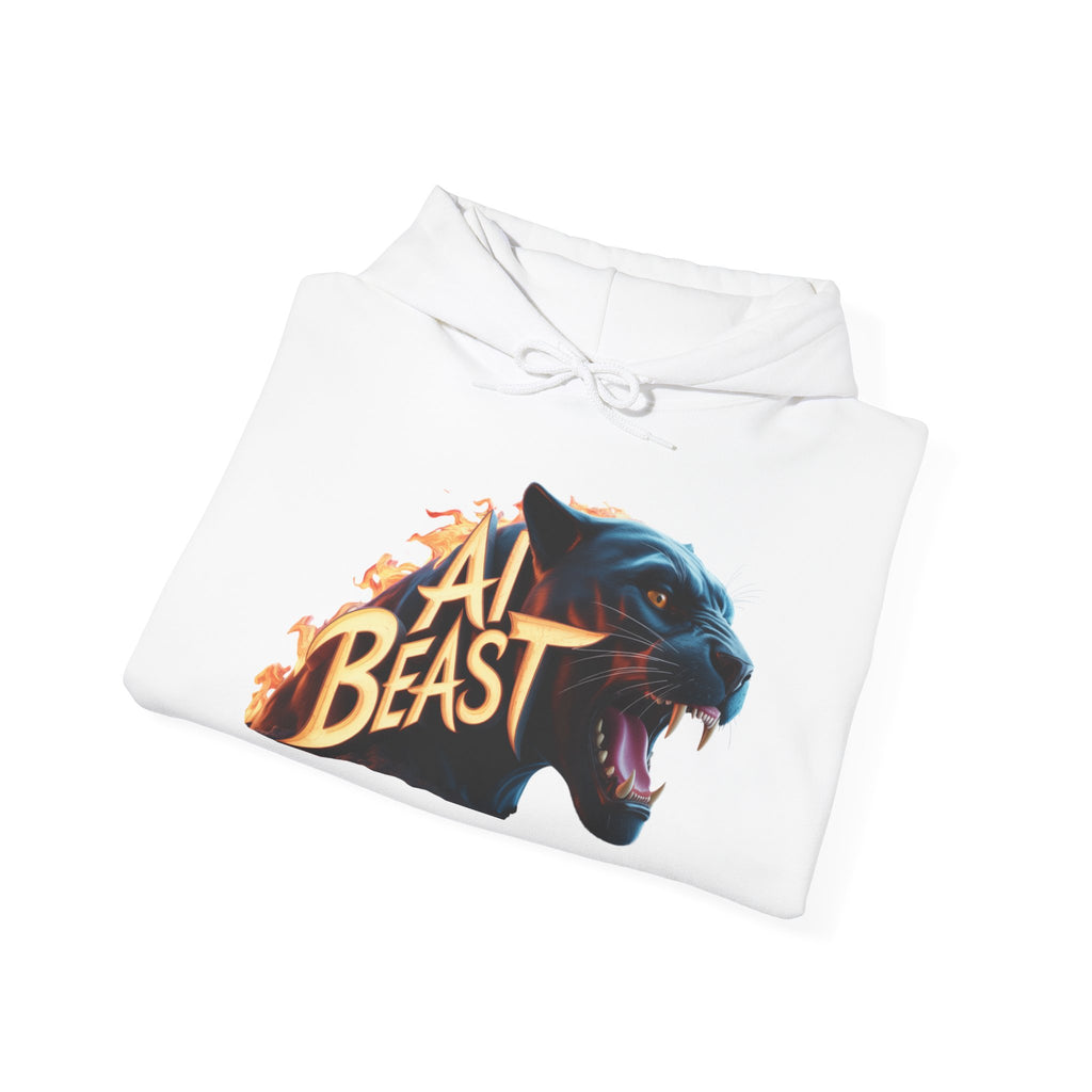 AI BEAST  "Wildfire Algorithm" Unisex Heavy Blend™ Hooded Sweatshirt