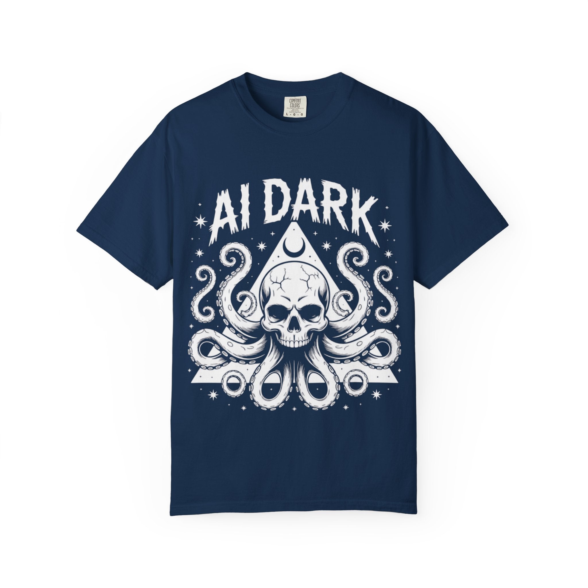 AI Dark  "Nightmare Network"  Unisex Garment-Dyed T-shirt