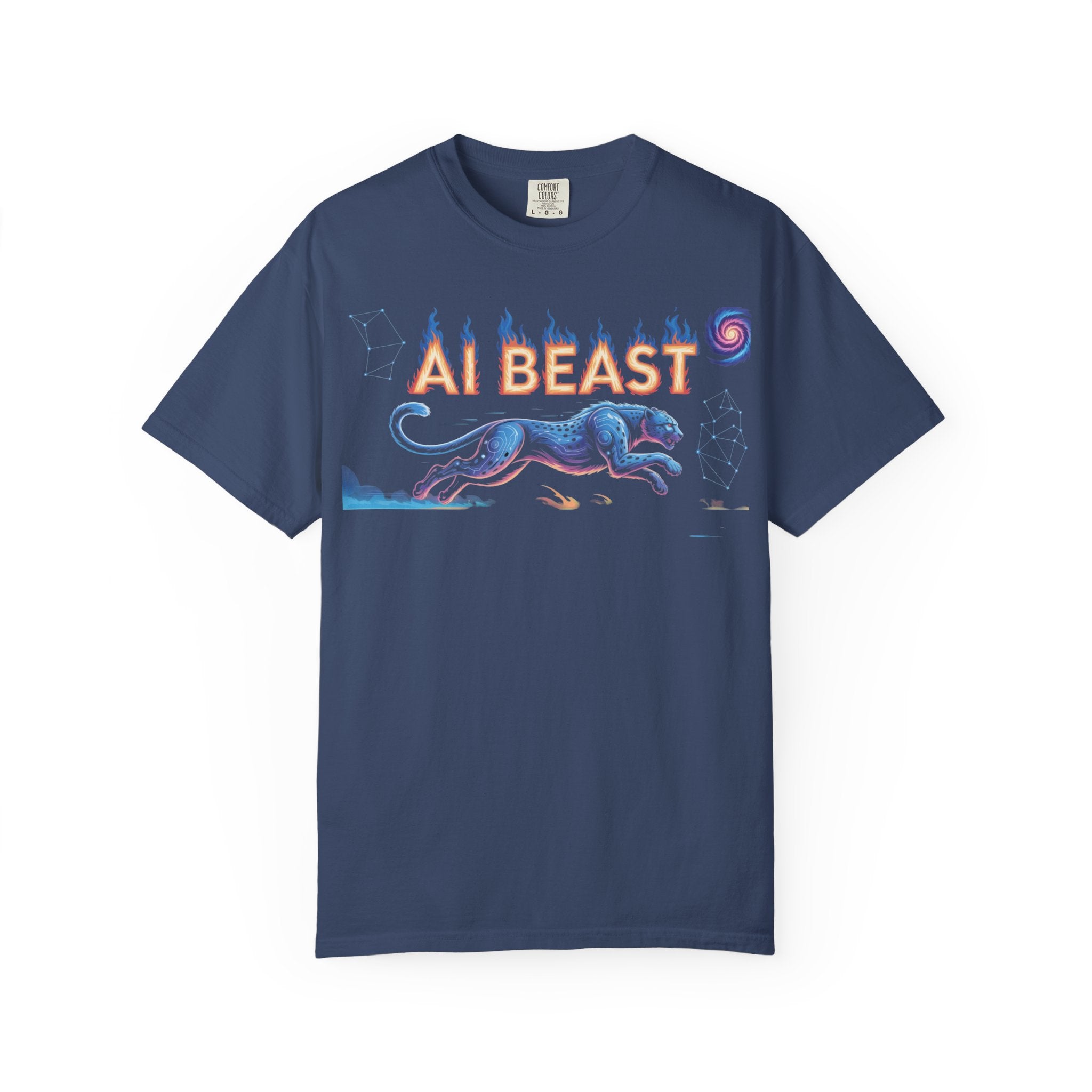 AI BEAST “Digital Predator” Unisex Garment-Dyed T-shirt
