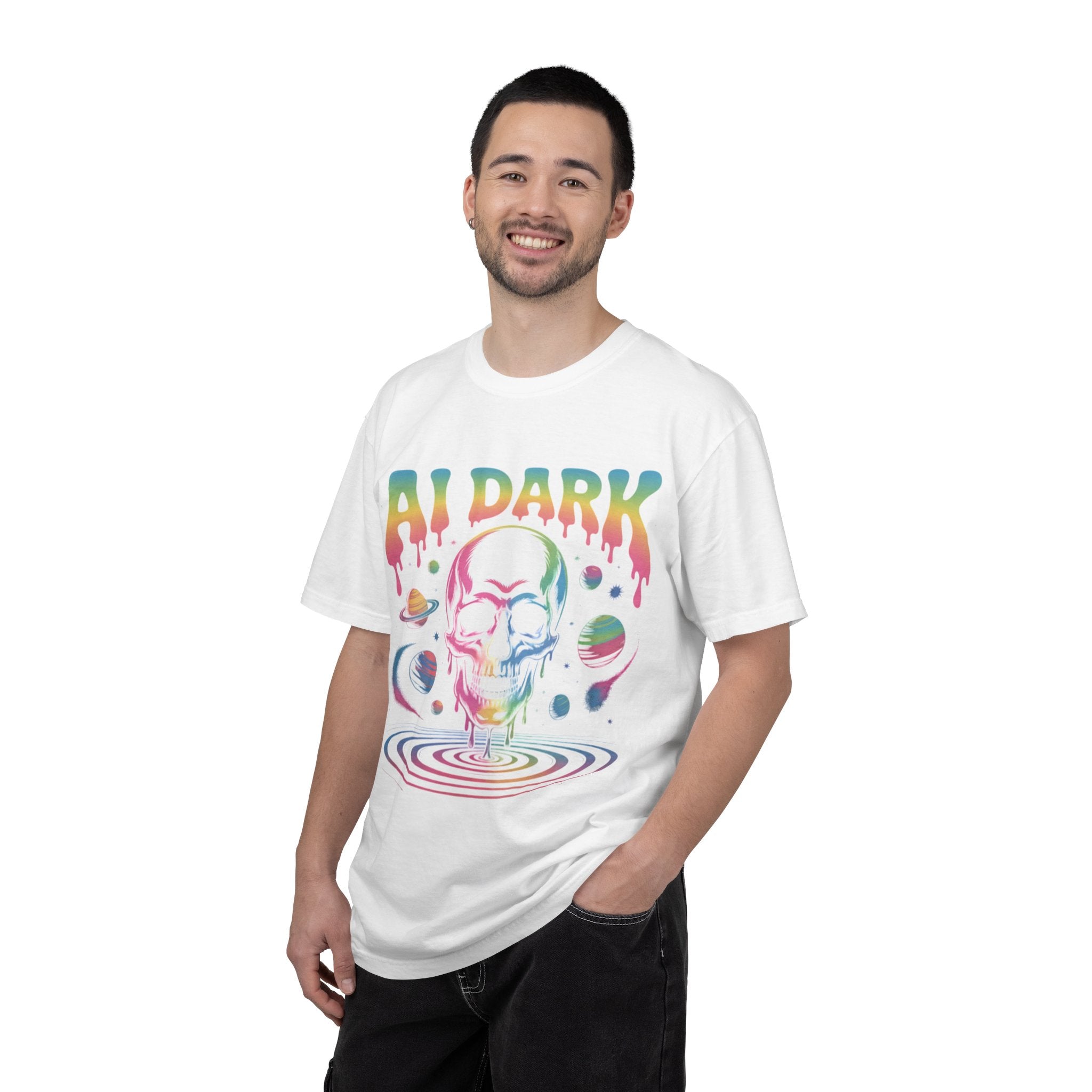 AI DARK “Death of Data” Unisex Garment-Dyed T-shirt