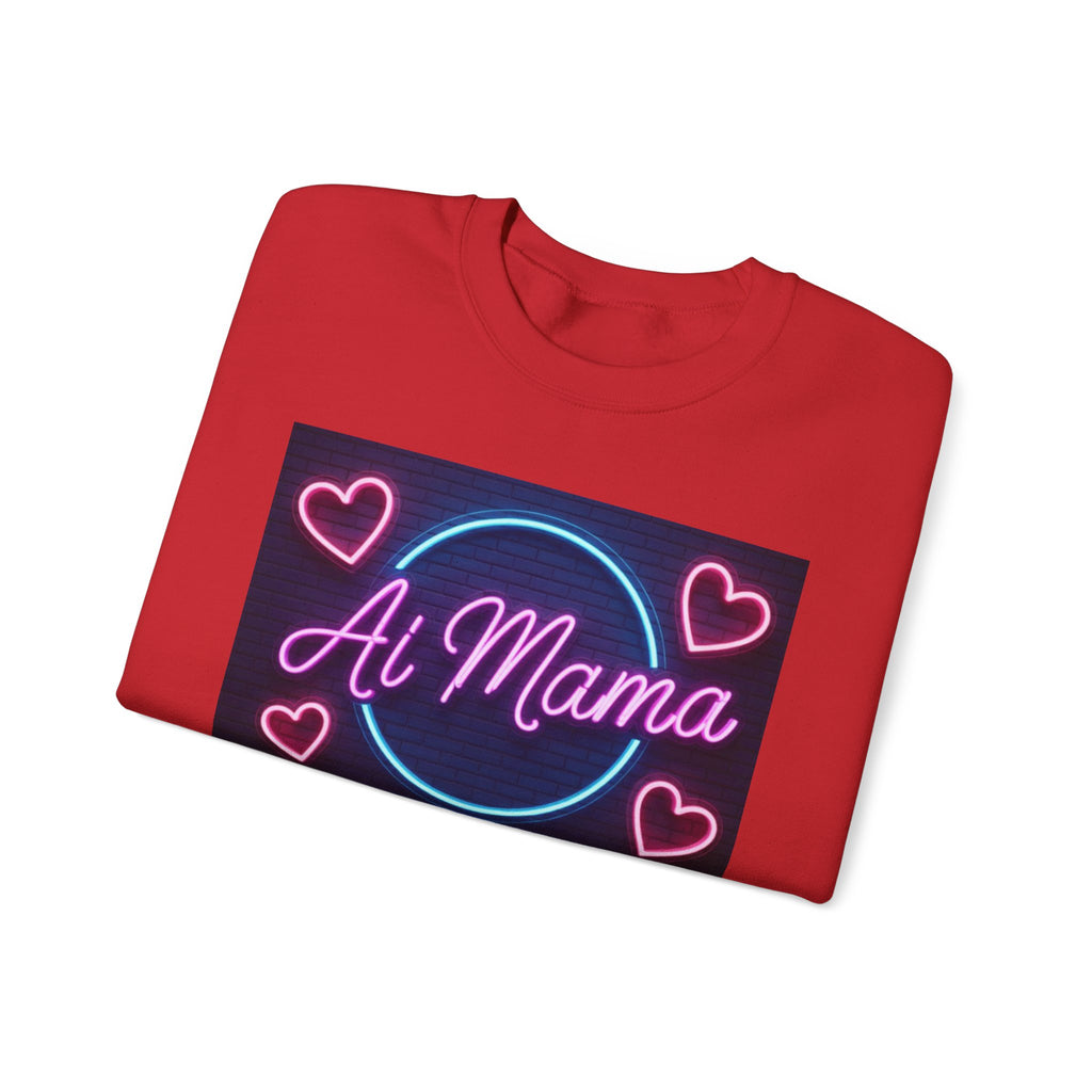 AI MAMA “ Electric Love Loop ” Unisex Heavy Blend™ Crewneck Sweatshirt
