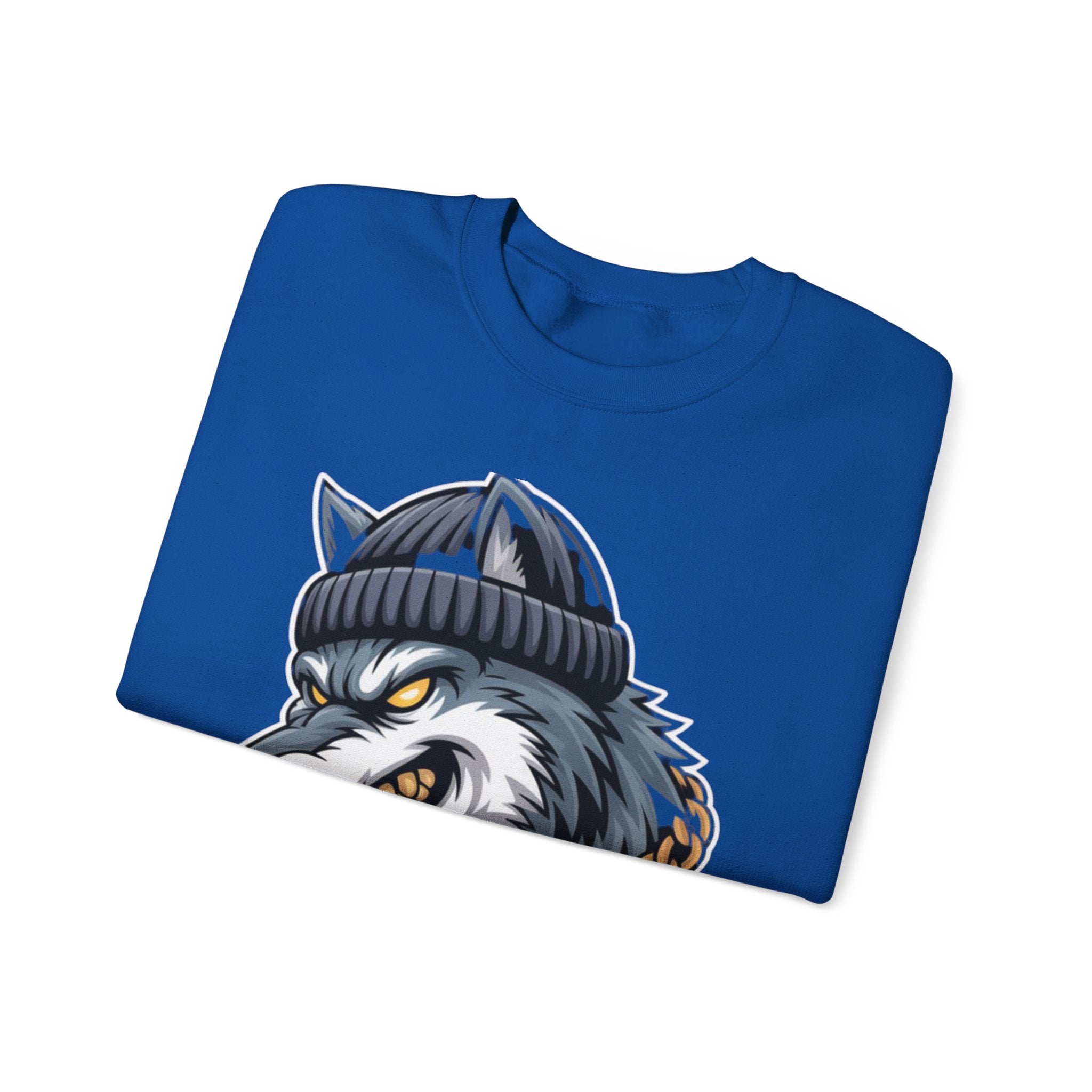 AI BEAST  "Wolf Byte Syndicate" Unisex Heavy Blend™ Crewneck Sweatshirt