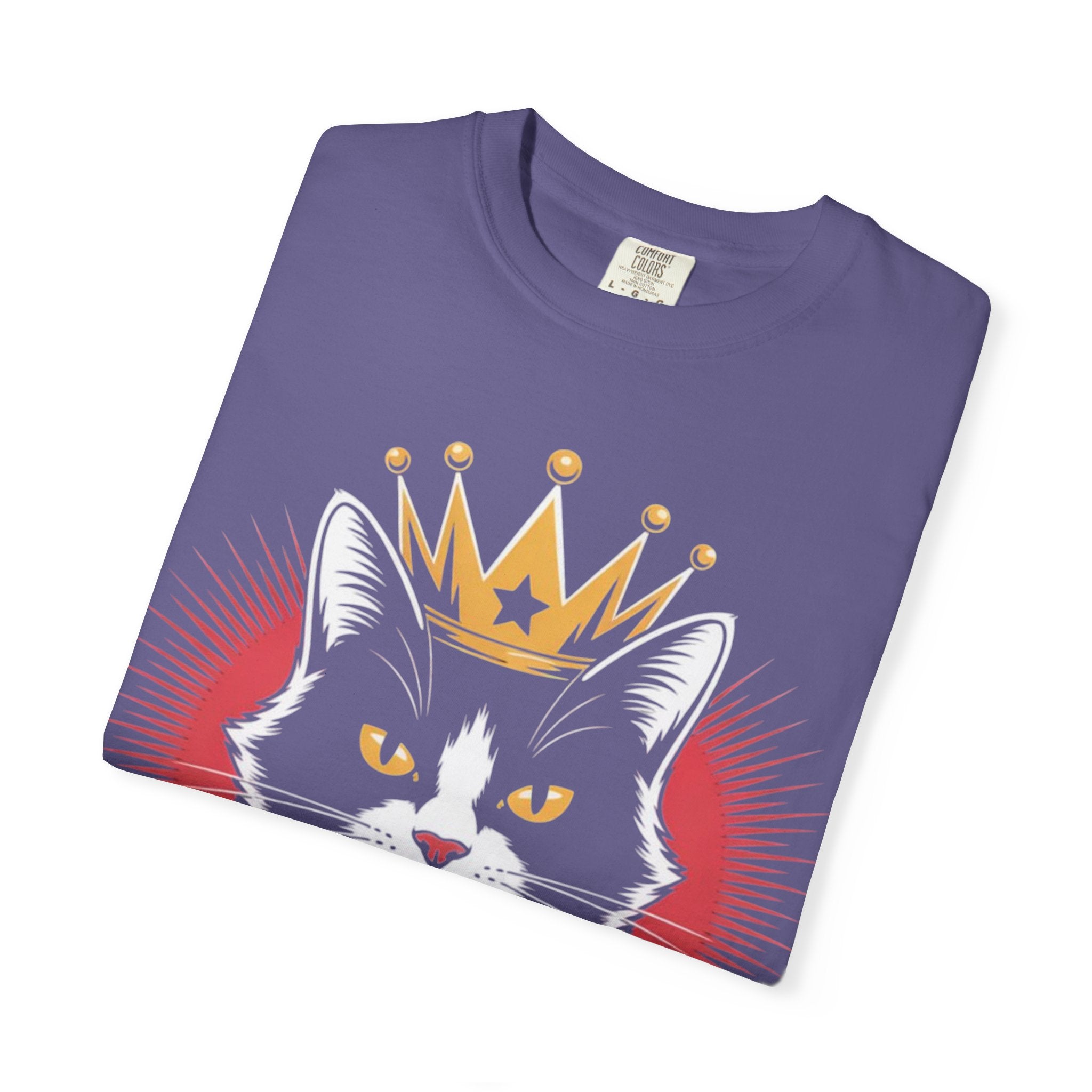 AI king ""Glitch Monarch"" Garment-Dyed T-shirt (Men)